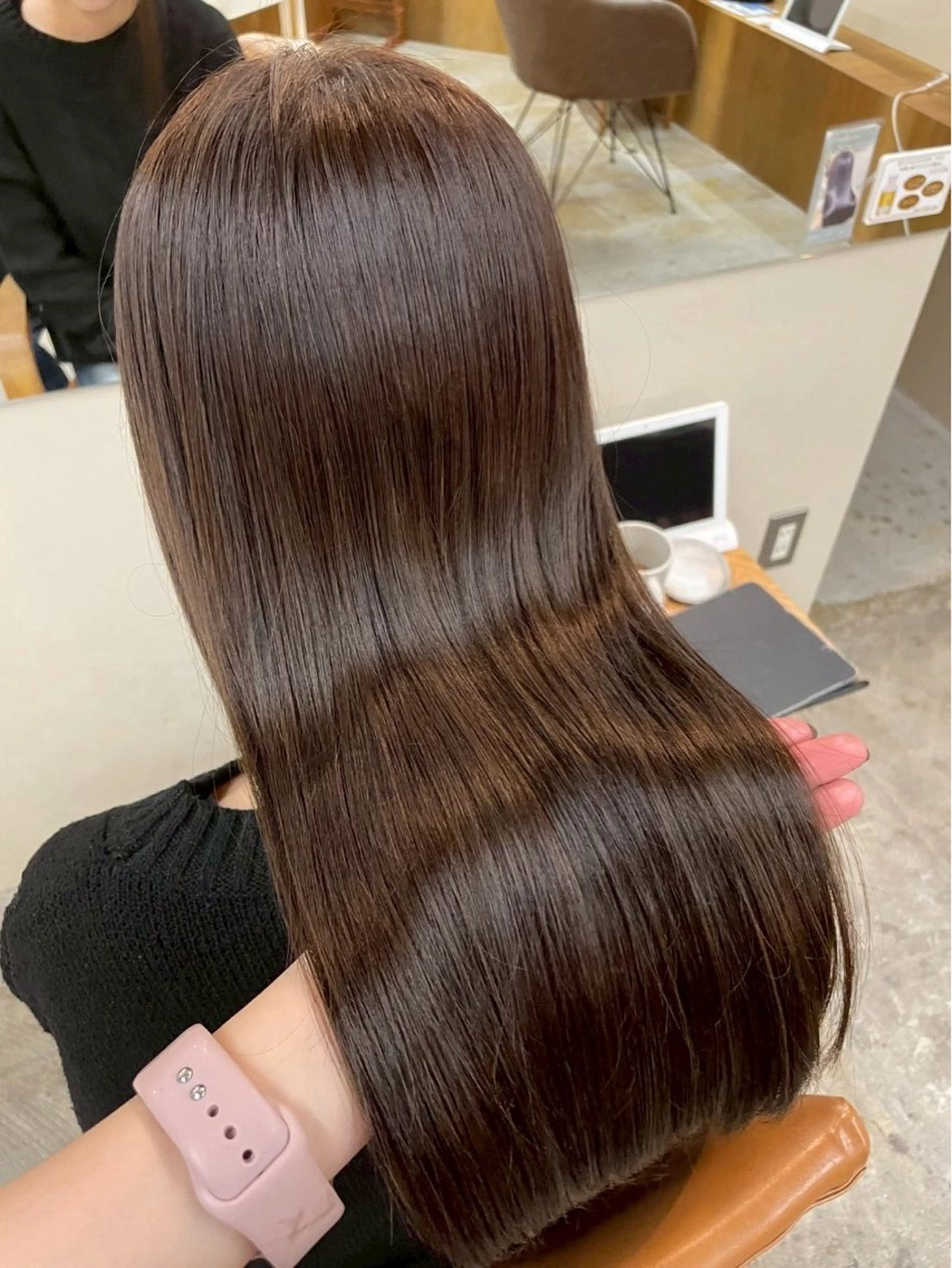 ロング ヘアカラー トリートメント 🌼花屋併設🌼 木下奈々望のヘアスタイル