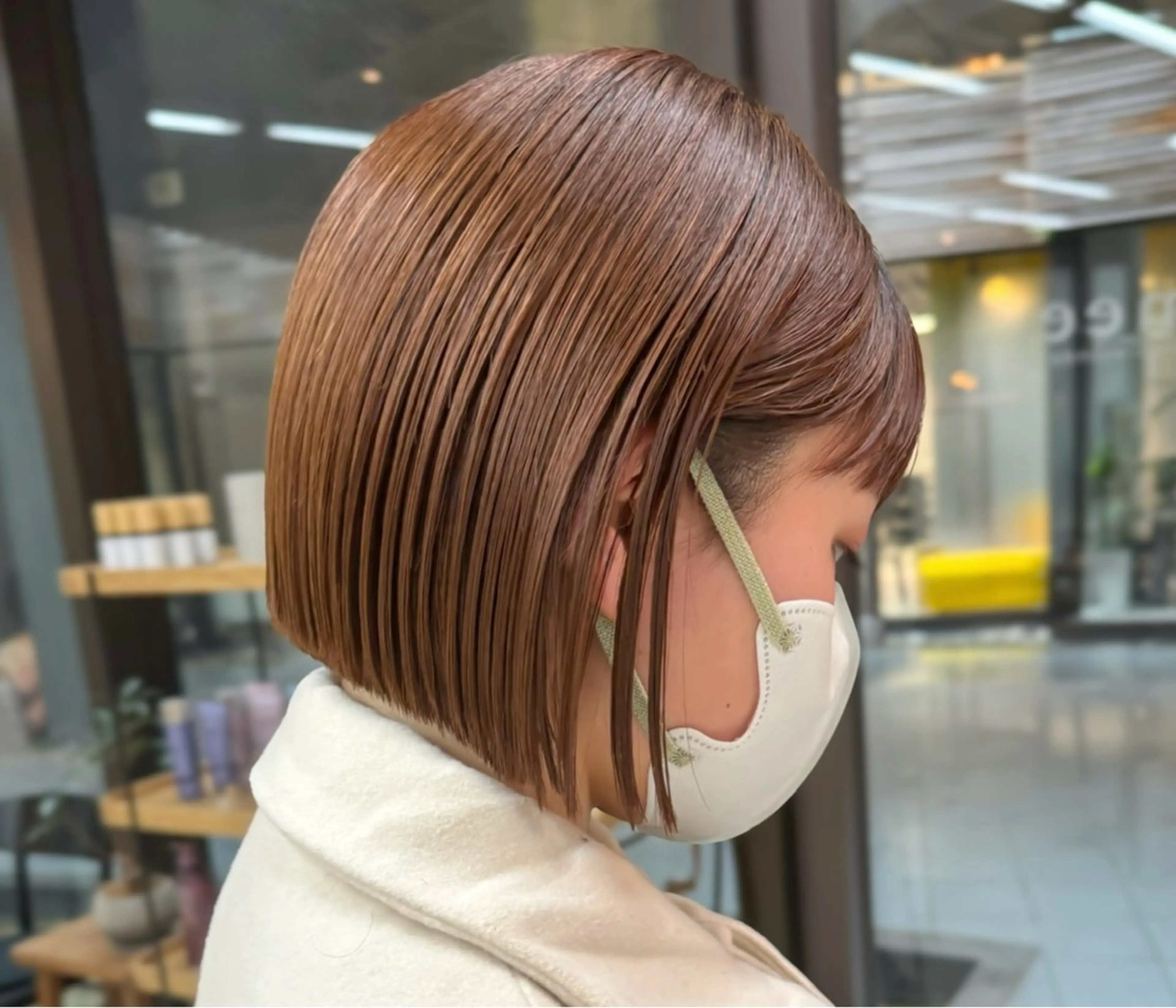 ショート カラー ボブ カット ヘアカラー トリートメント ボブ/ショート/ shinのヘアスタイル