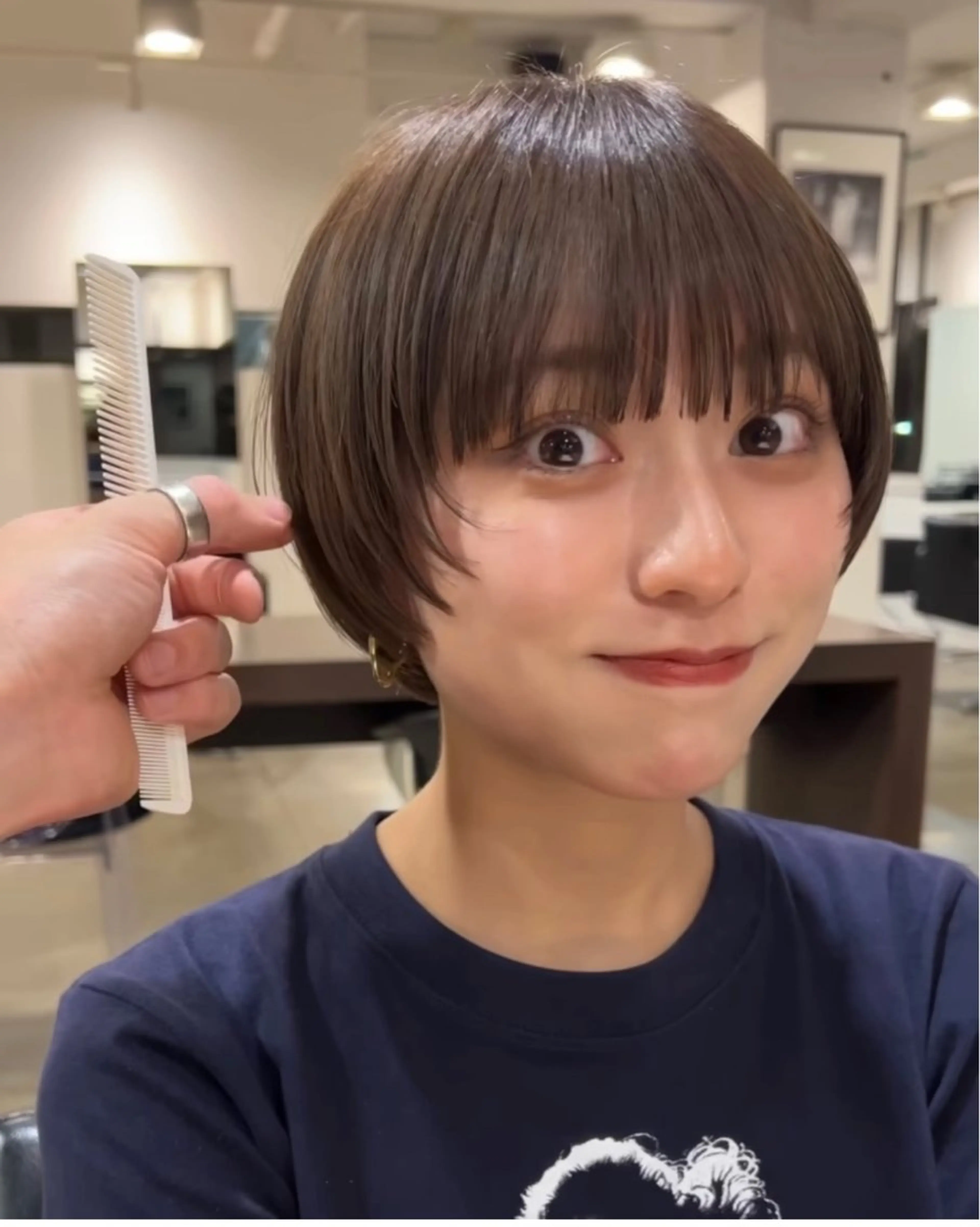 ショート カラー カット トリートメント uhiyama shotarouのヘアスタイル