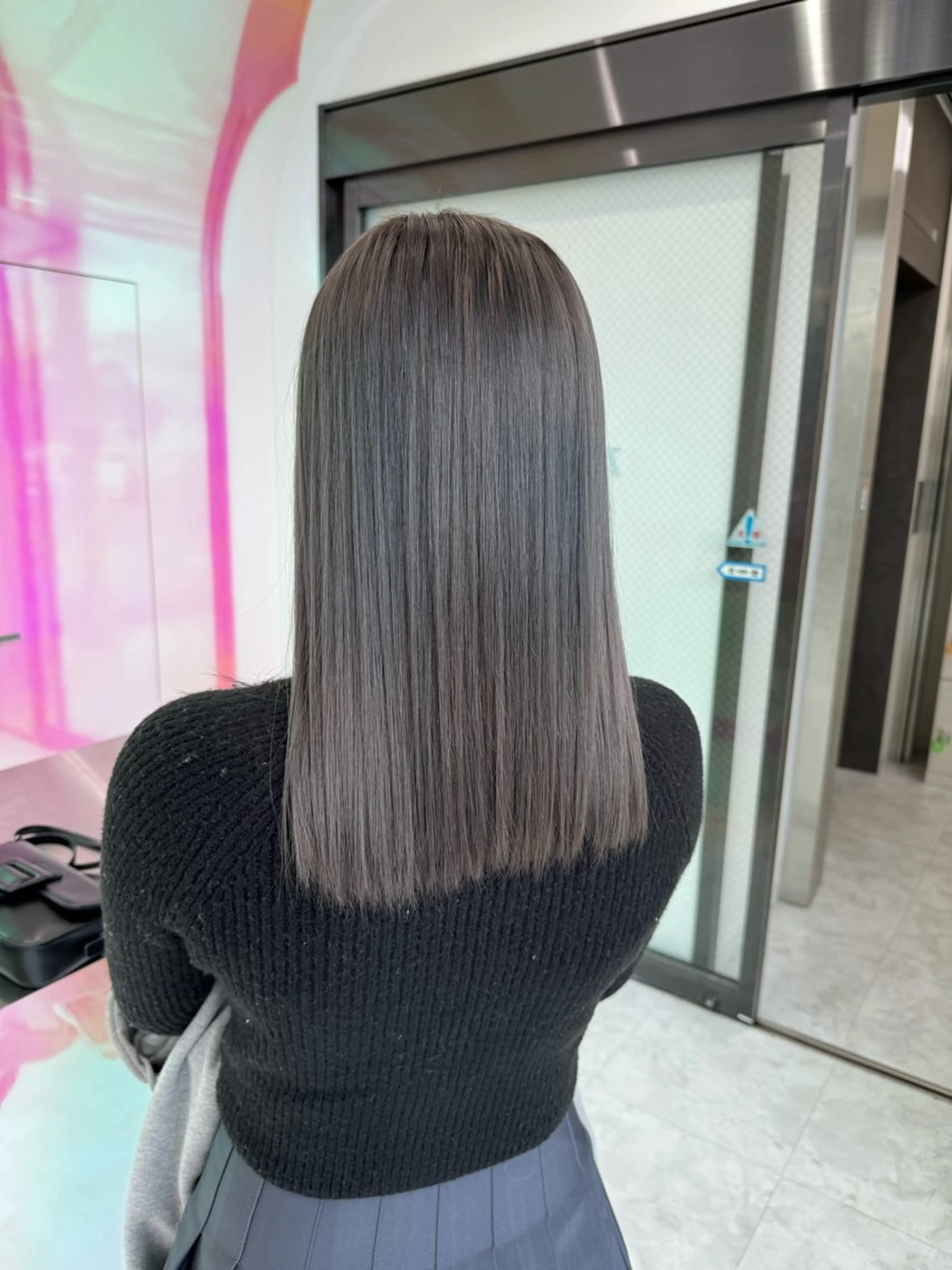 ミディアム カラー グレージュ カット ヘアカラー ヘッドスパ ヘアセット ♡ブリーチカラー♡ Mirioのヘアスタイル