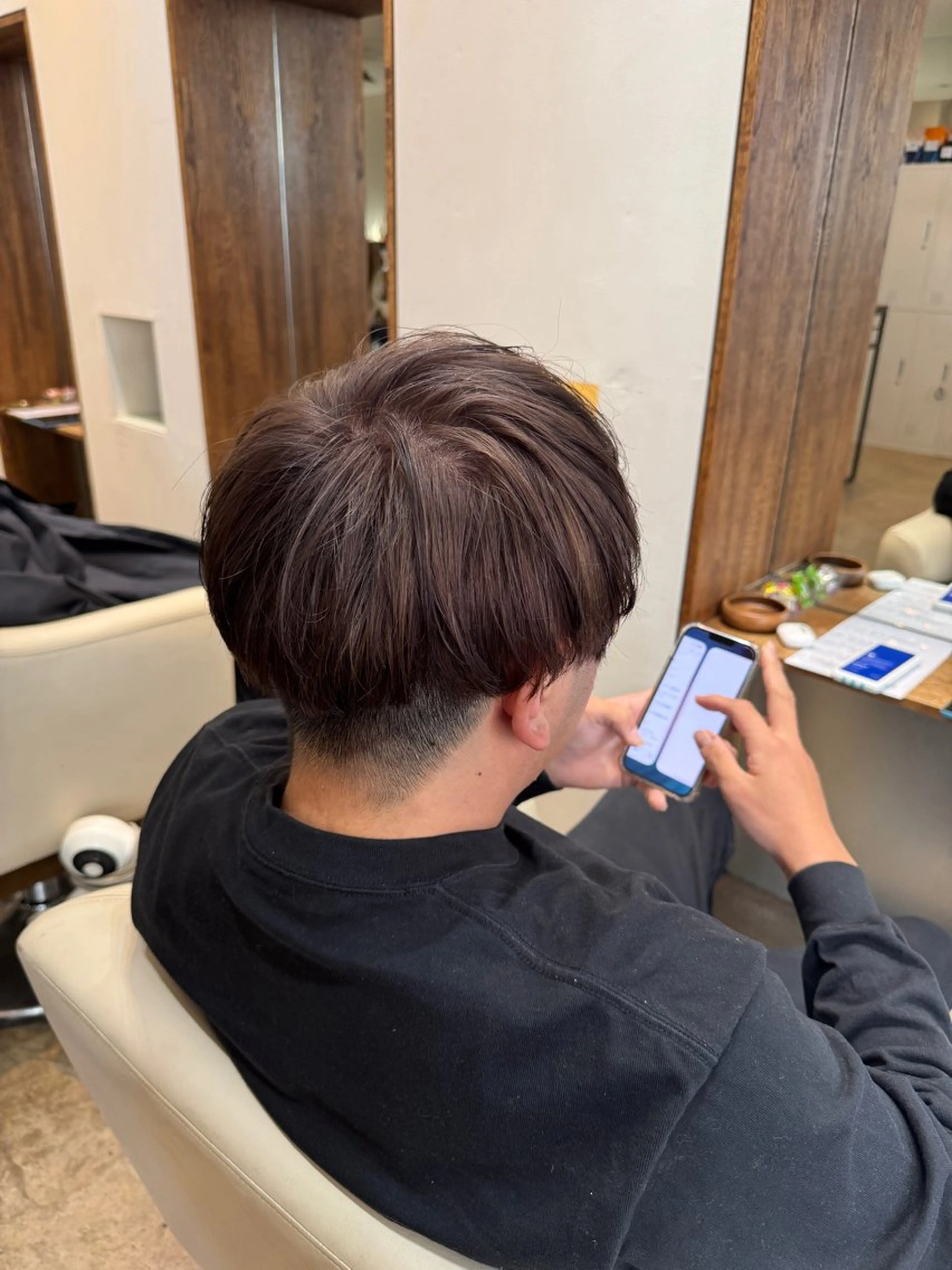 ショート カラー メンズ 中村 空のヘアスタイル