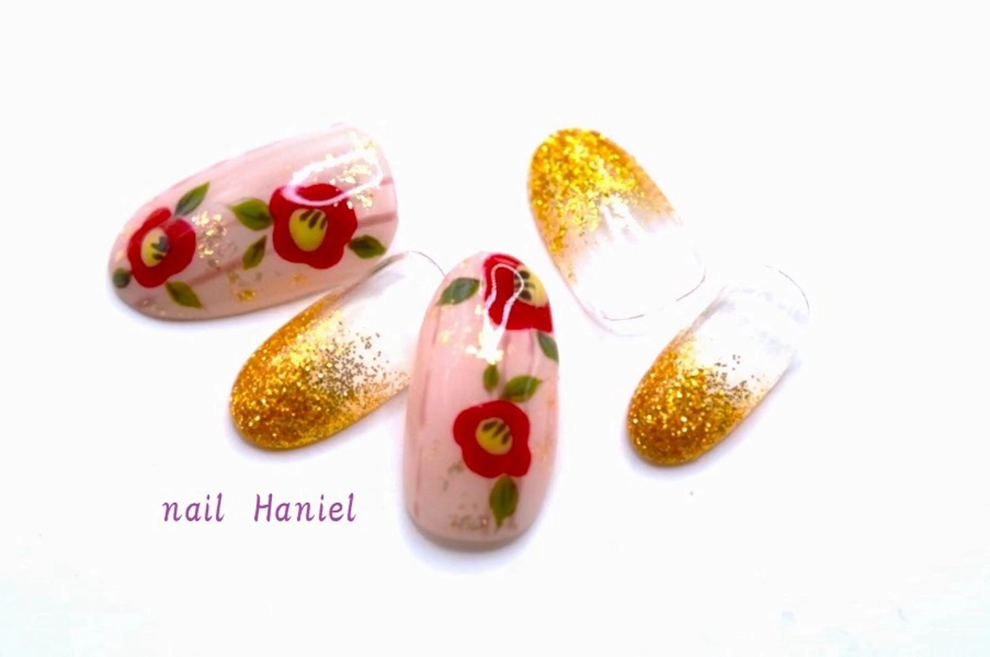 ネイル アートネイル ジェルネイル 韓国ネイル ロングネイル パラジェル ハンドネイル nail Haniel所属・半蔵門サロンハニエル 魅神 ちよのネイルデザイン