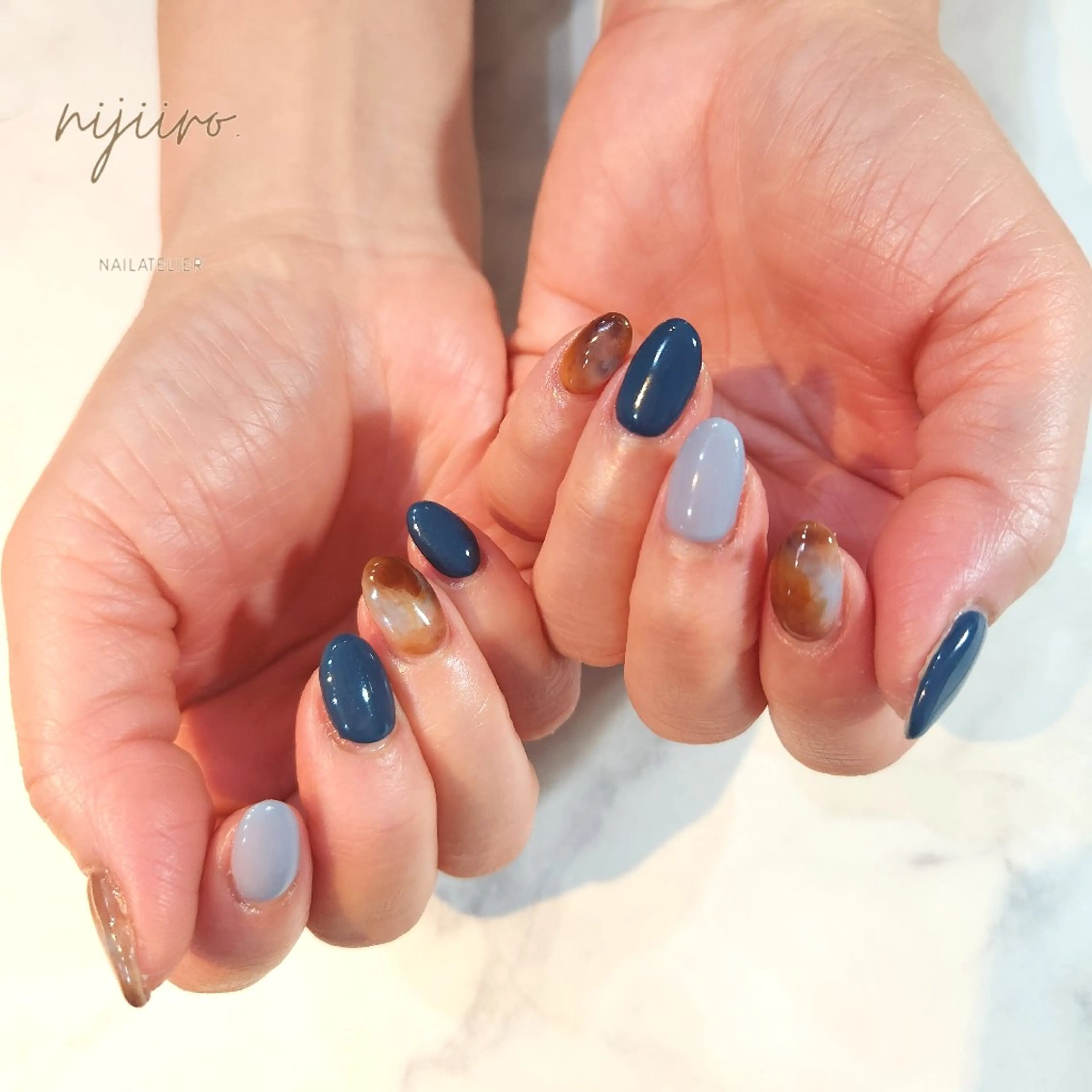 ネイル ハンドネイル nailatelier nijiiro.所属・nijiiro🌈 サトウのネイルデザイン