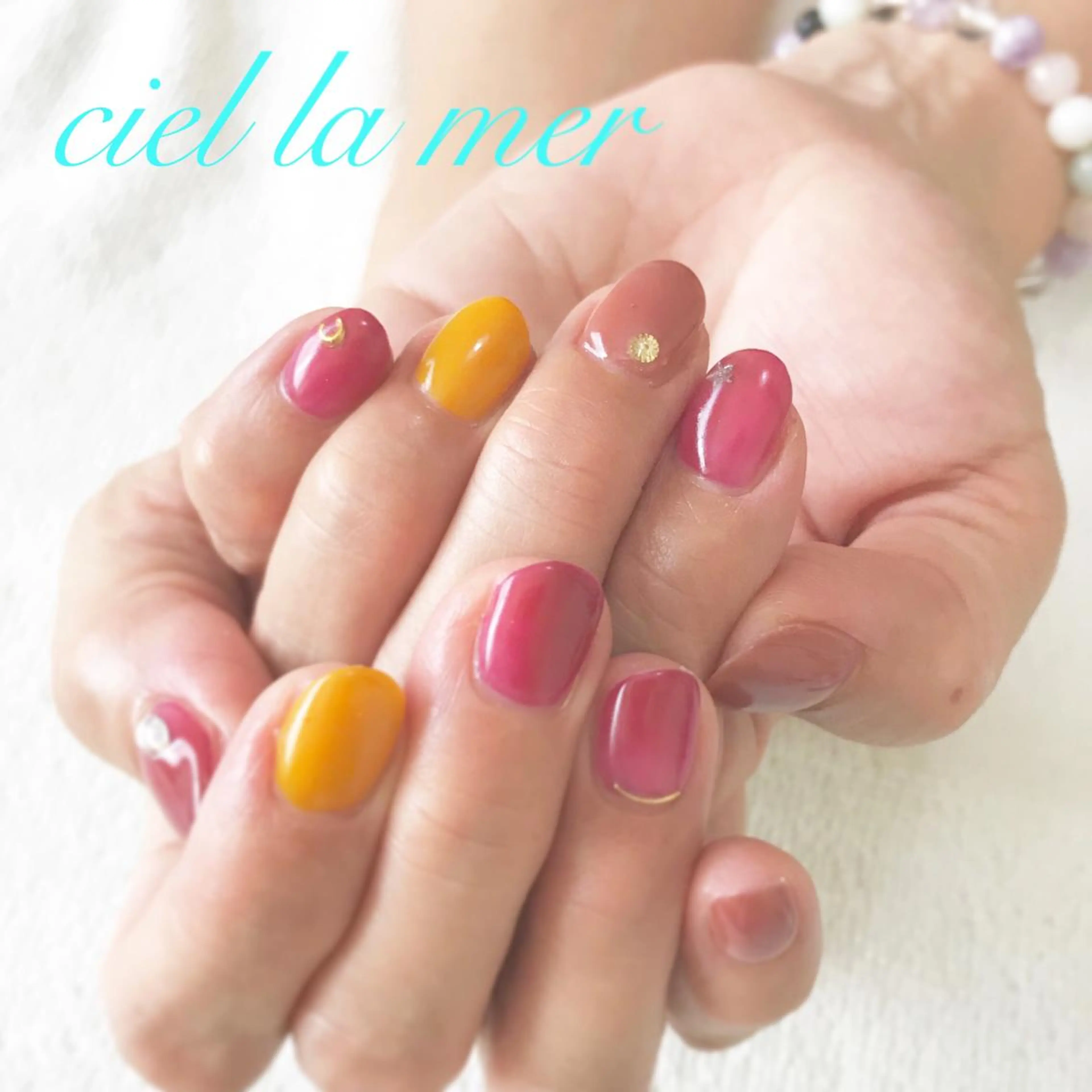 ネイル ハンドネイル フットネイル ciel la merのネイルデザイン