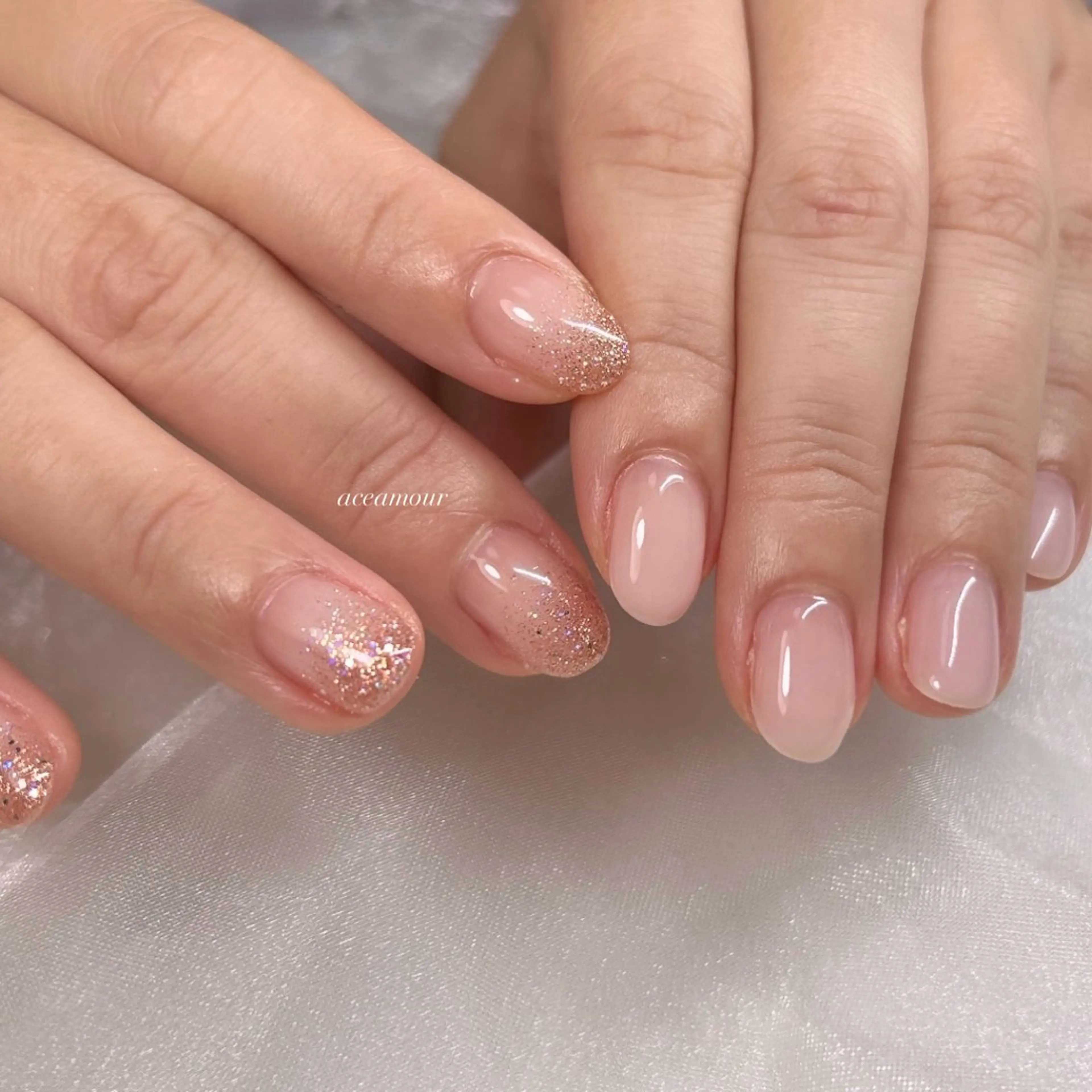 ネイル ラメ(グリッター) ネイル/耳つぼ /新ホワイトニングのネイルデザイン