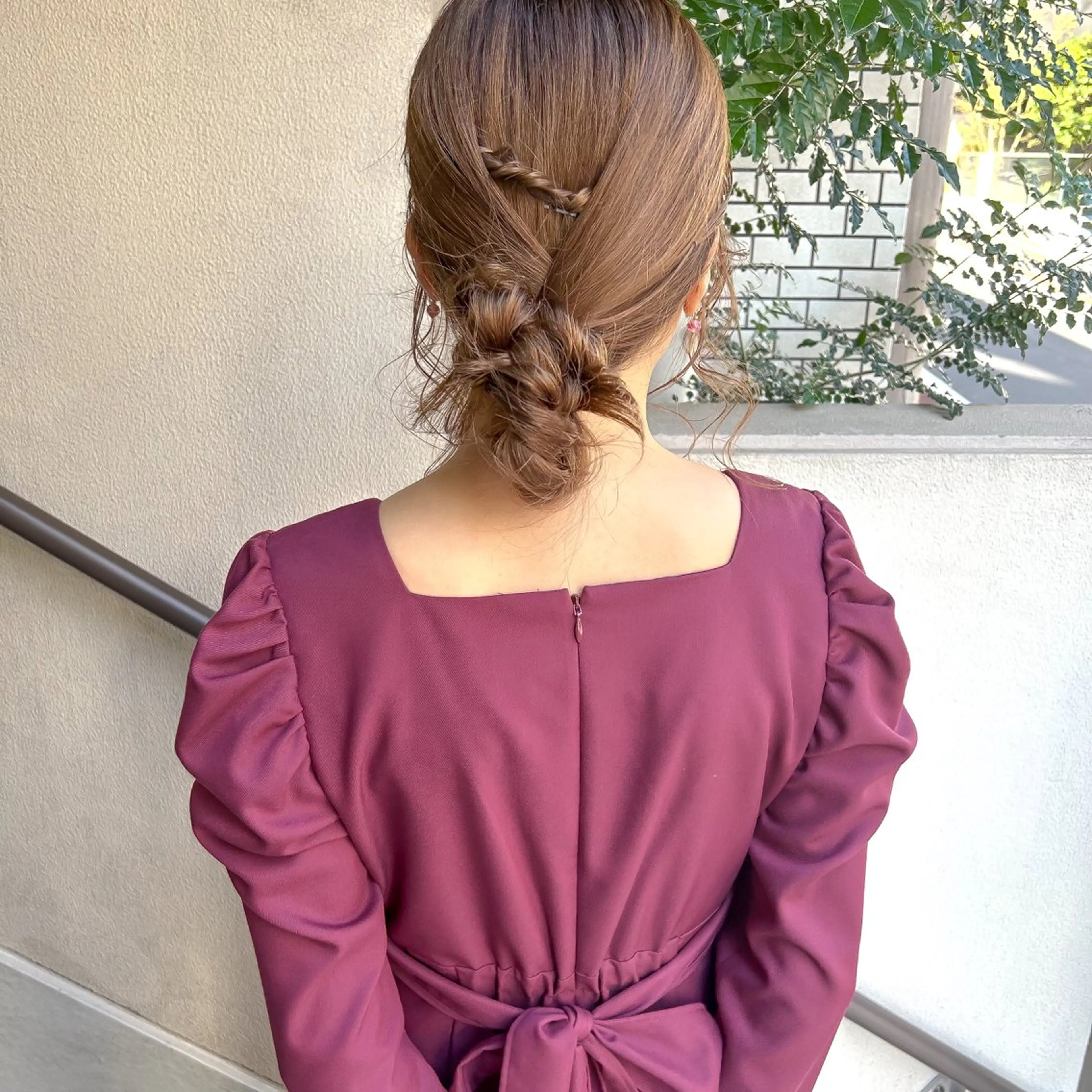 セミロング ヘアアレンジ ヘアセット 飯塚 沙衣のヘアスタイル