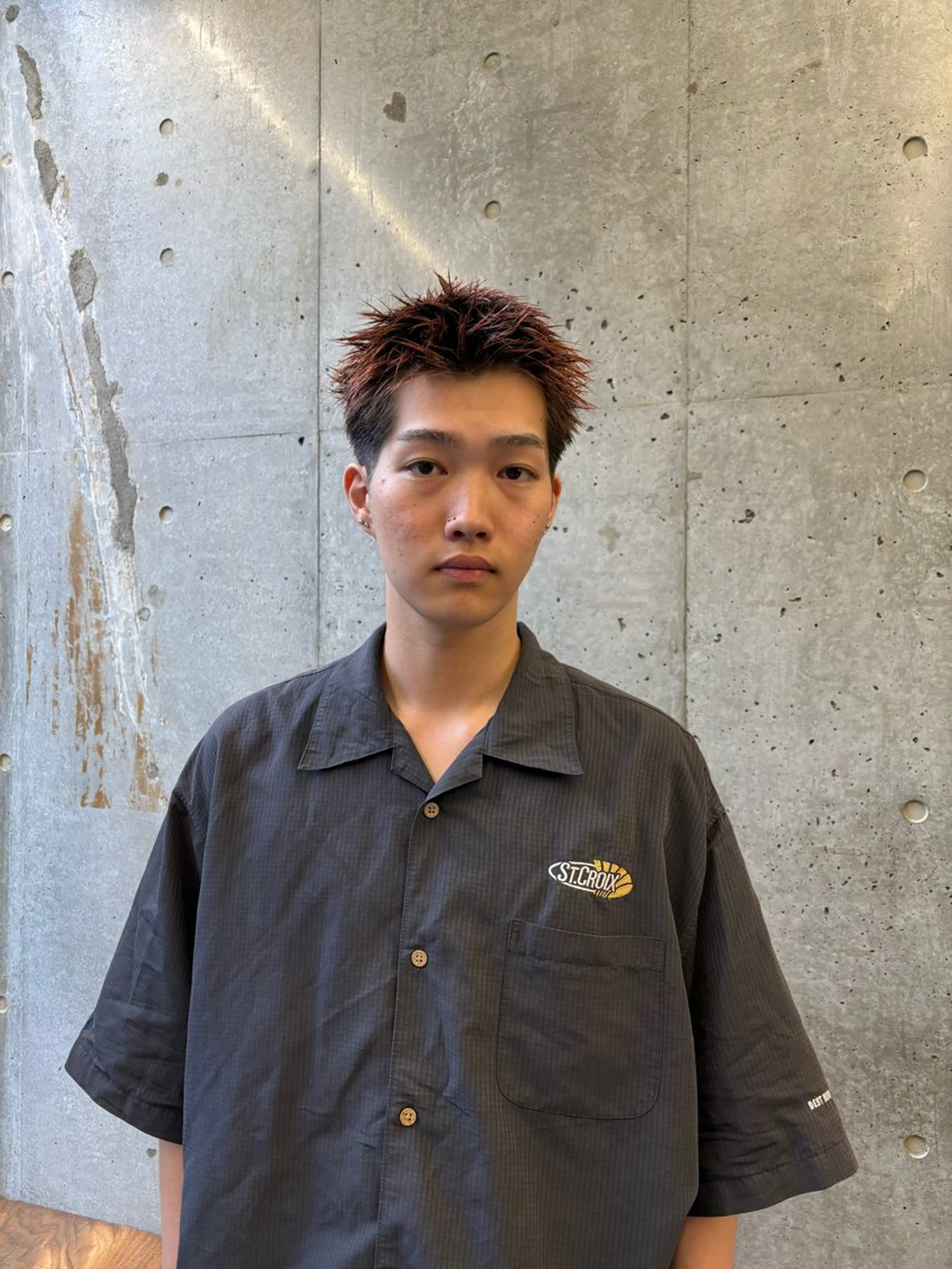 ショート カラー メンズ カット ヘアカラー 《メンズ支持NO.1 ×艶ブラウン》ソウタのヘアスタイル
