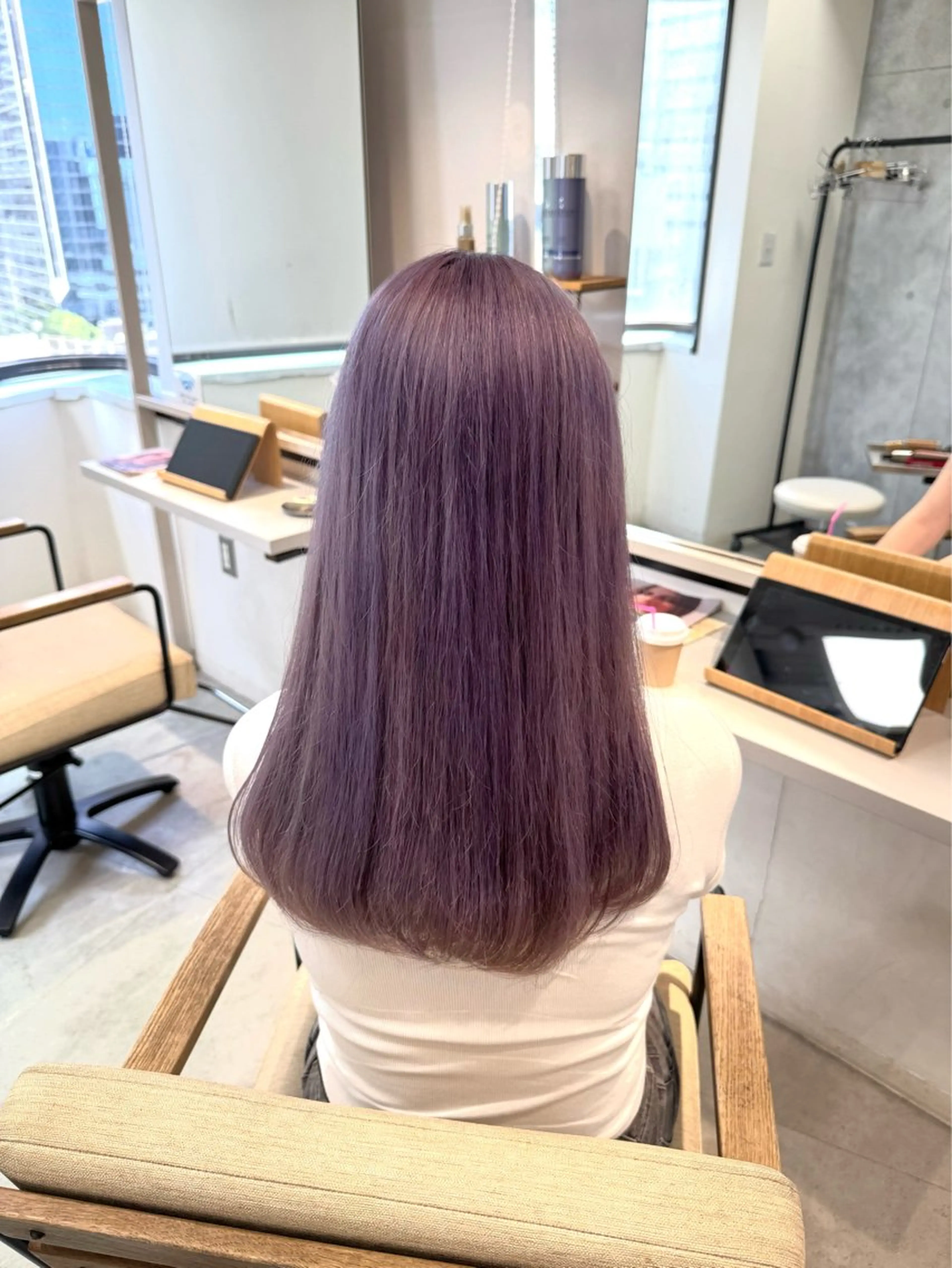 ミディアム カラー ヘアカラー ai 梅田/暖色カラーのヘアスタイル