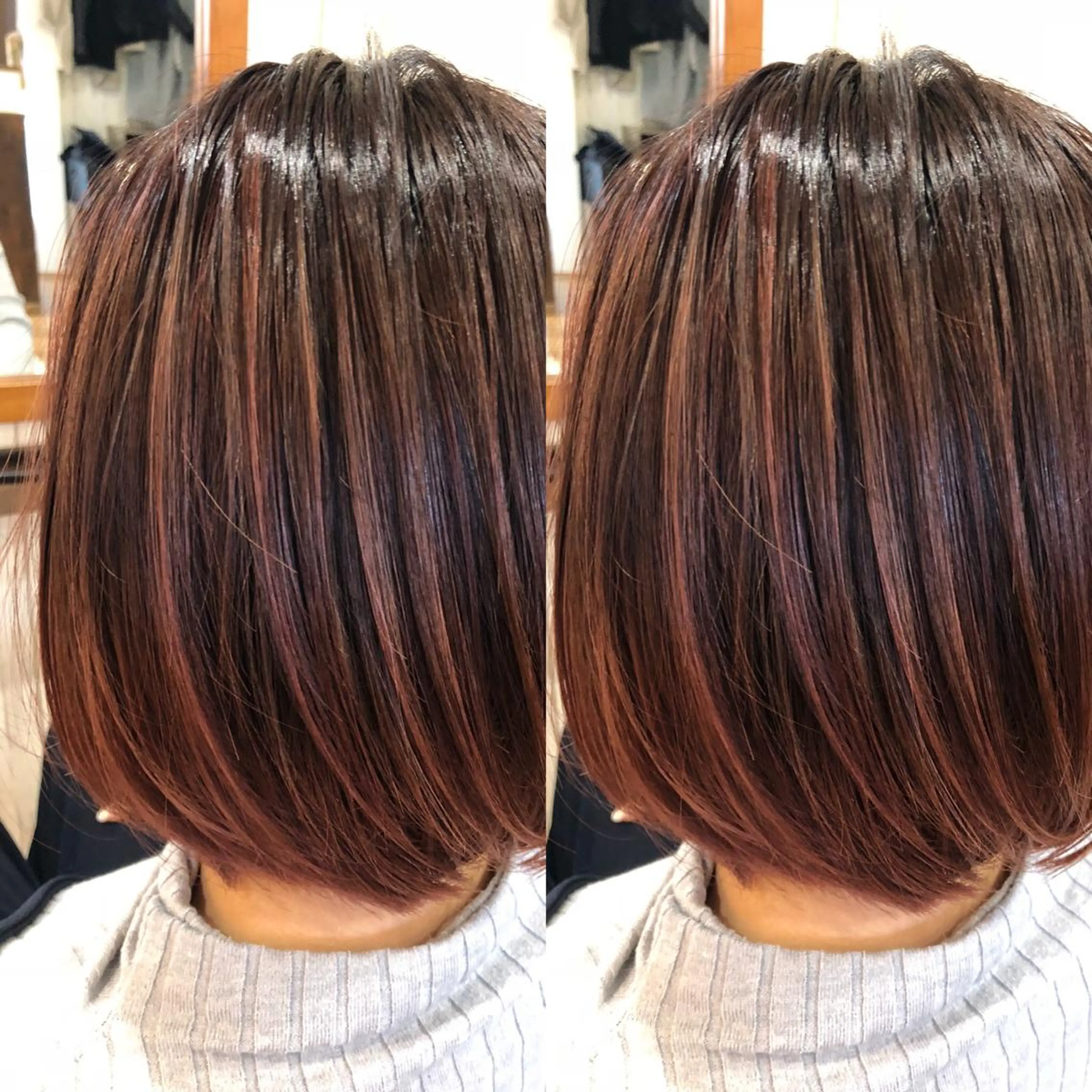 ショート カラー ハイライトカラー ピンクカラー ハイライト ヘアカラー トリートメント ヘアサロンオスカー 岸和田蛸地蔵店のヘアスタイル