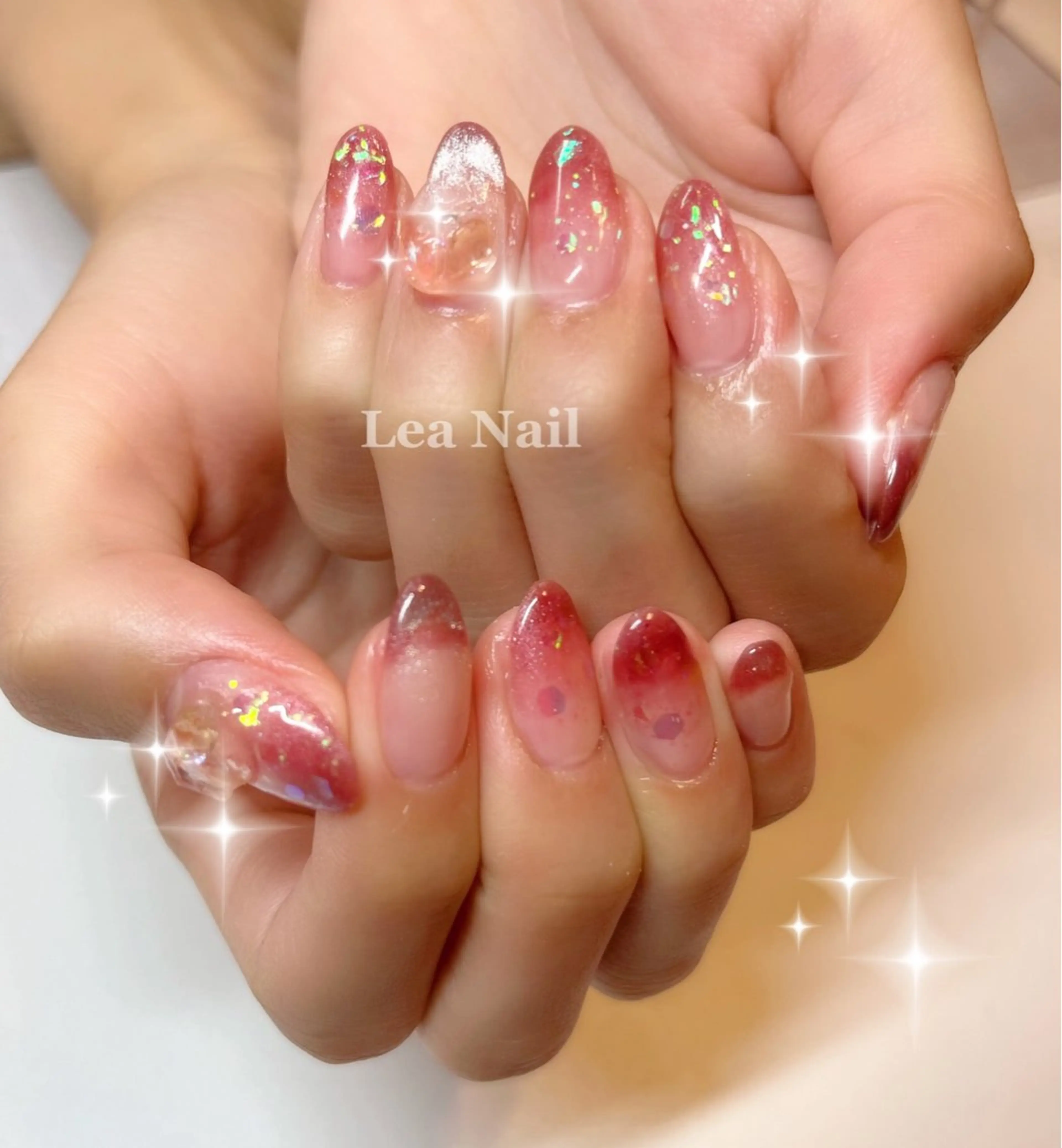 ネイル マグネットネイル ハンドネイル Lea Nailのネイルデザイン