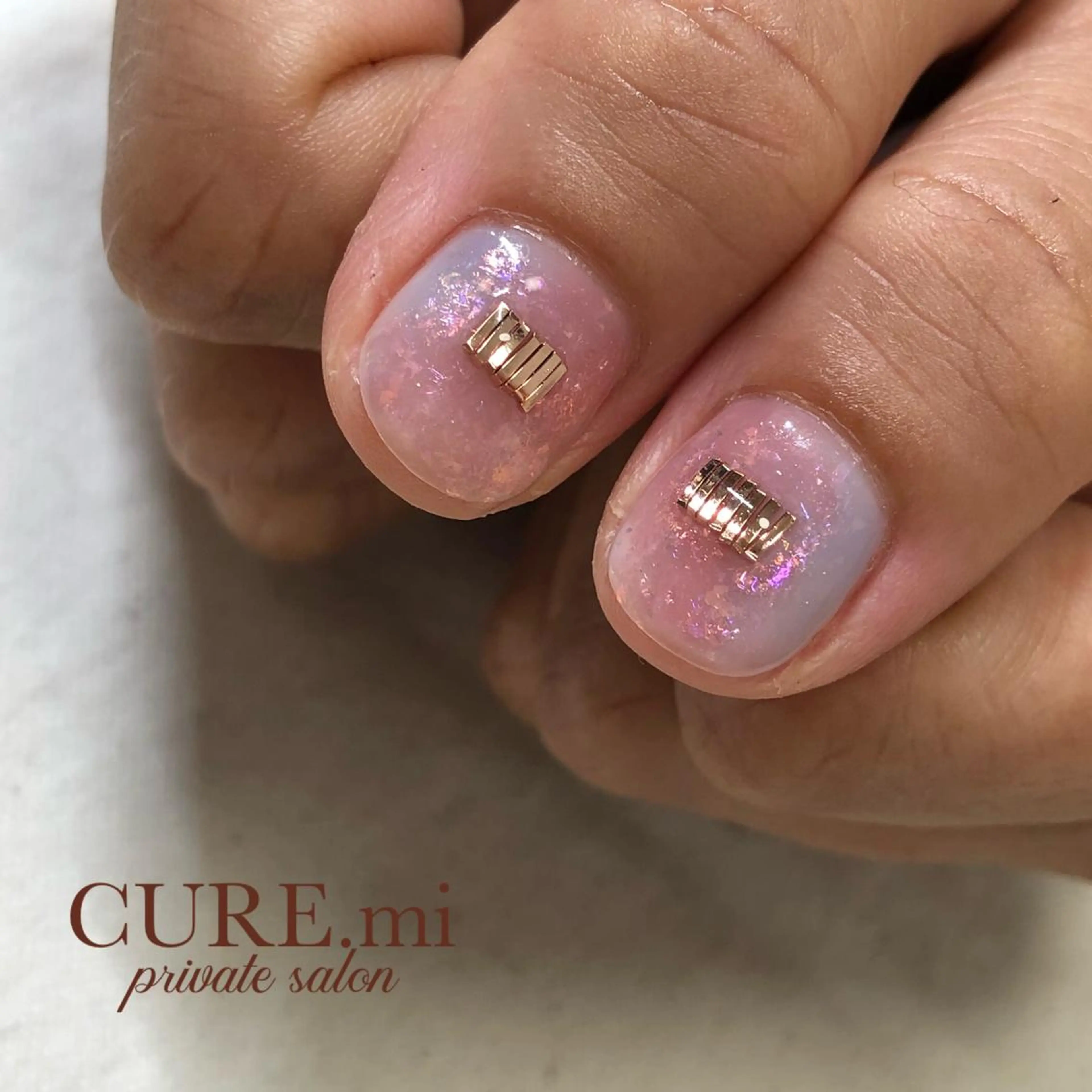 ネイル オーロラネイル ニュアンスネイル ピンク ハンドネイル ハンドケア 伊藤 美香のその他イメージ