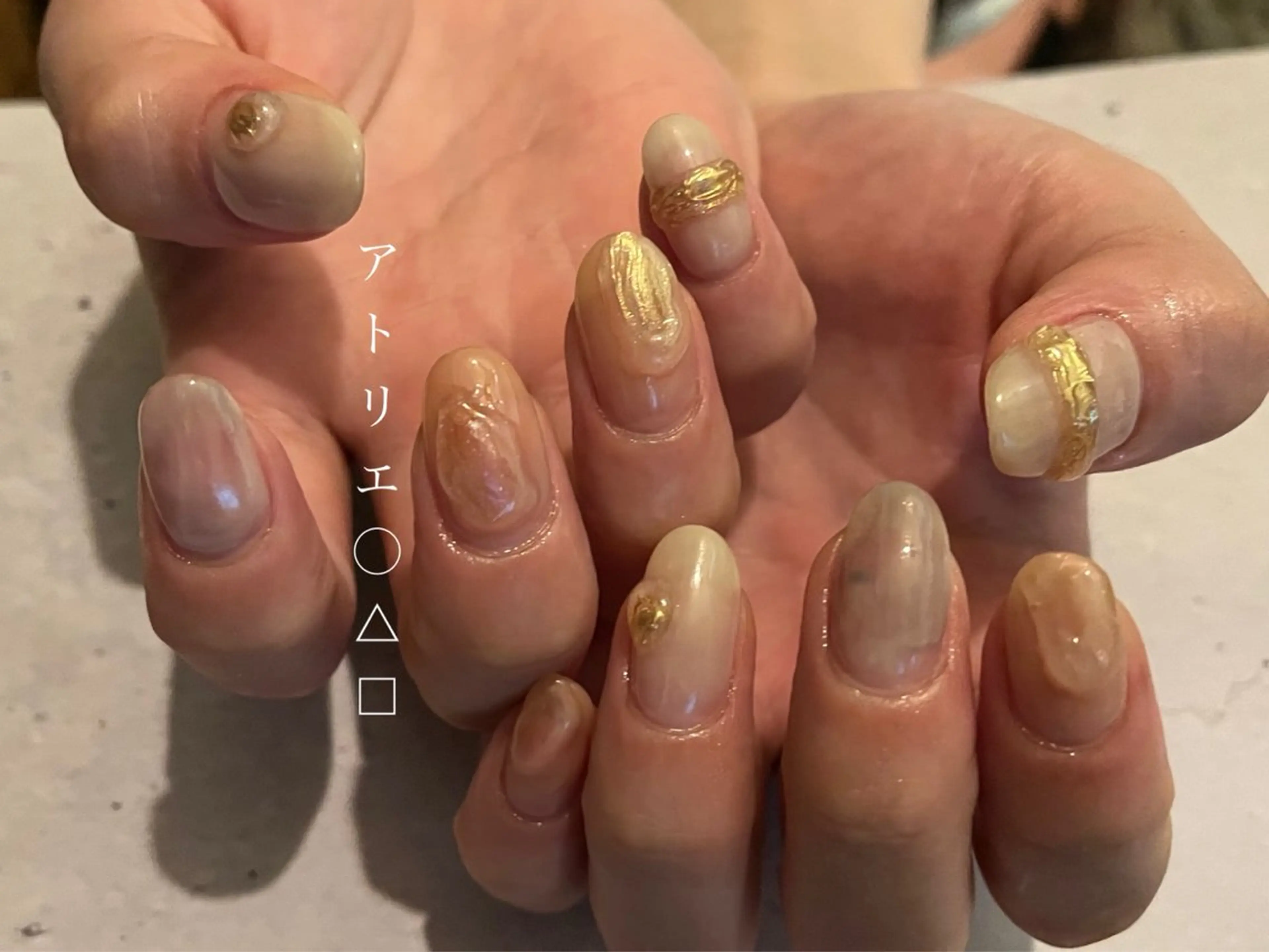 ネイル ハンドネイル アトリエ ○△□のネイルデザイン