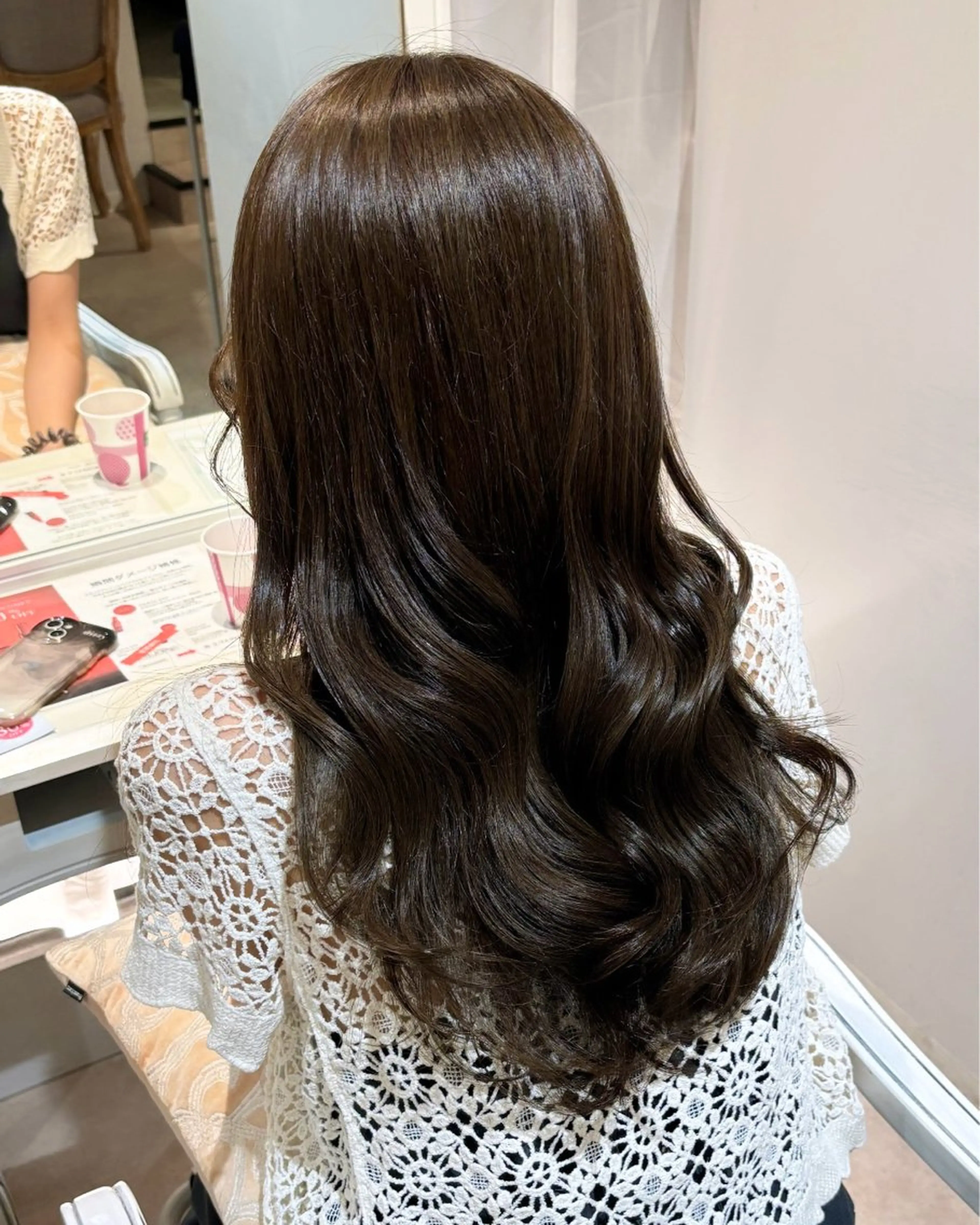 ロング カラー ブラウンカラー オリーブブラウン CreBiA🎀 ayaのマツエク・マツパデザイン