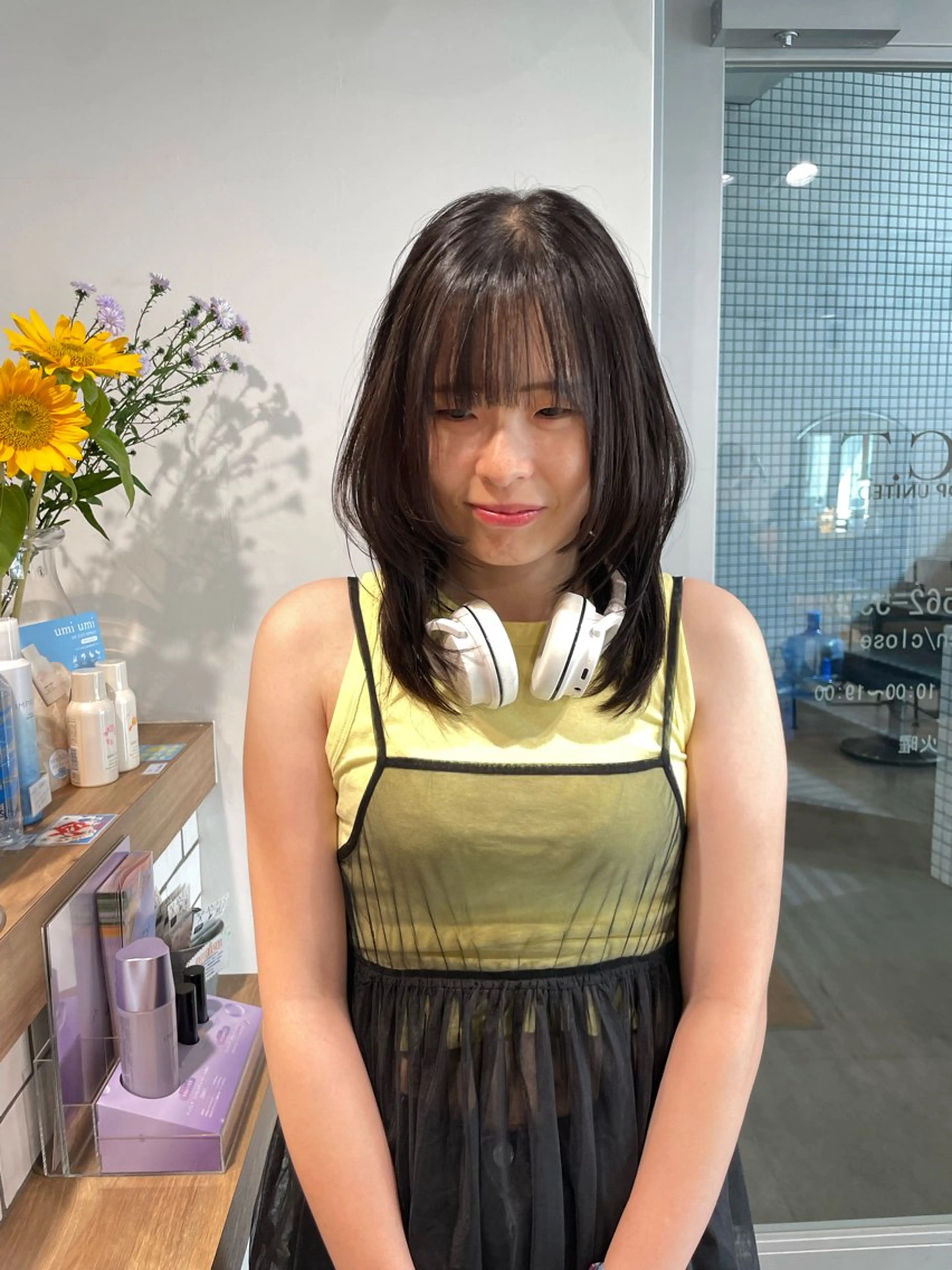 ミディアム カラー ハッシュカット カット ヘアカラー トリートメント 透明感カラー🪡✨ レイヤー/ rinaのヘアスタイル