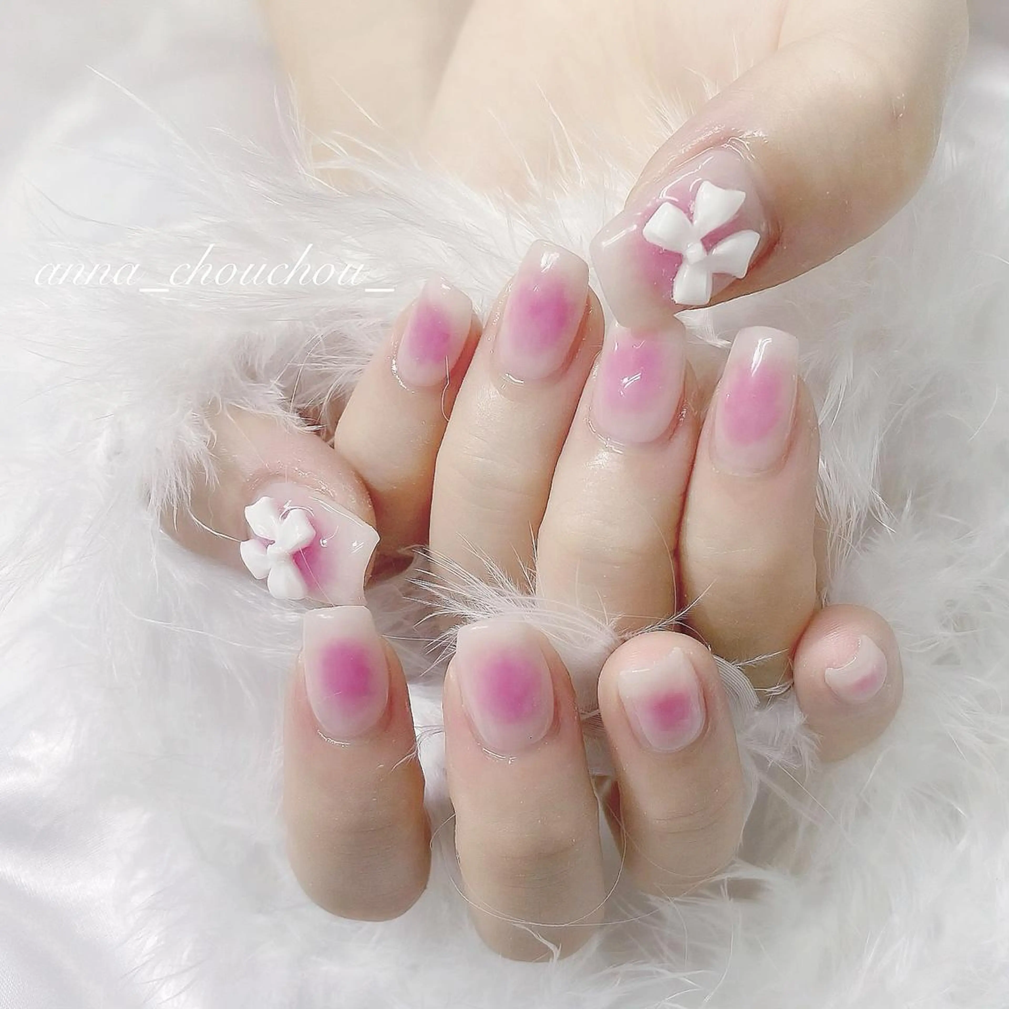 ネイル チークネイル Anna Sano⭐️のネイルデザイン