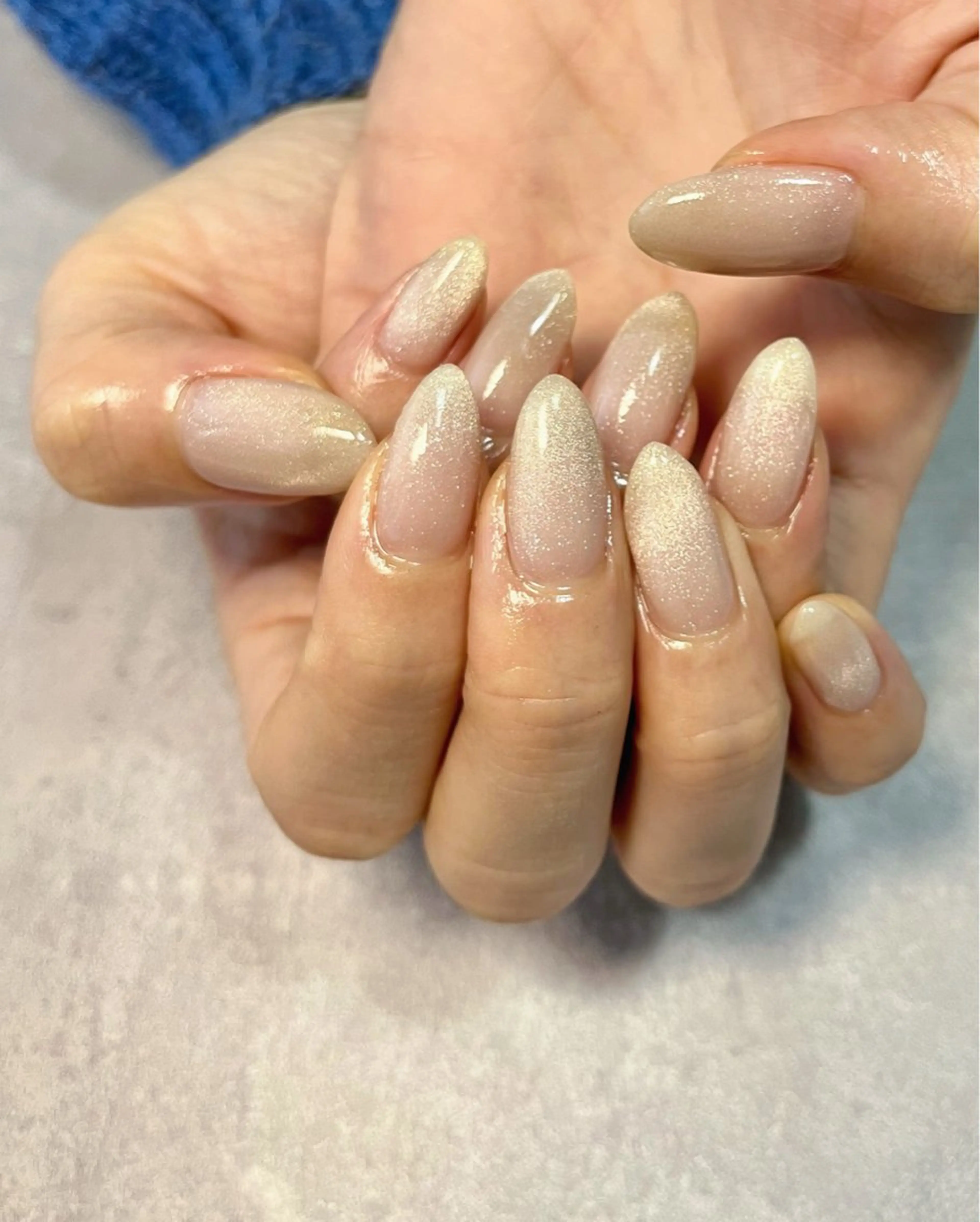 ネイル マグネットネイル オフィスネイル ピンク シンプルネイル kupu所属・ネイルサロン kupuのネイルデザイン