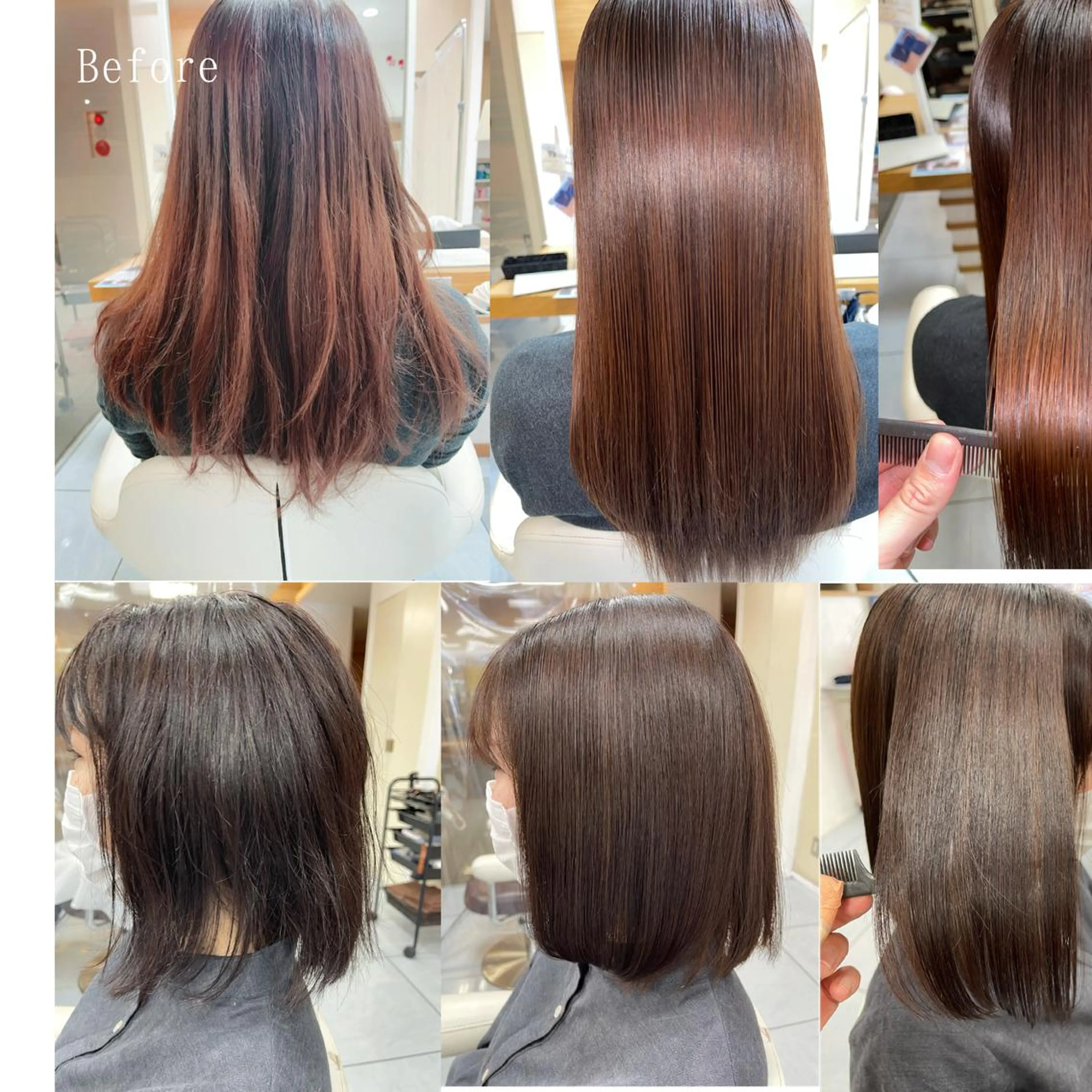 ロング トリートメント トリートメント 髪質改善/縮毛矯正 /ブリーチ矯正/岡部のヘアスタイル