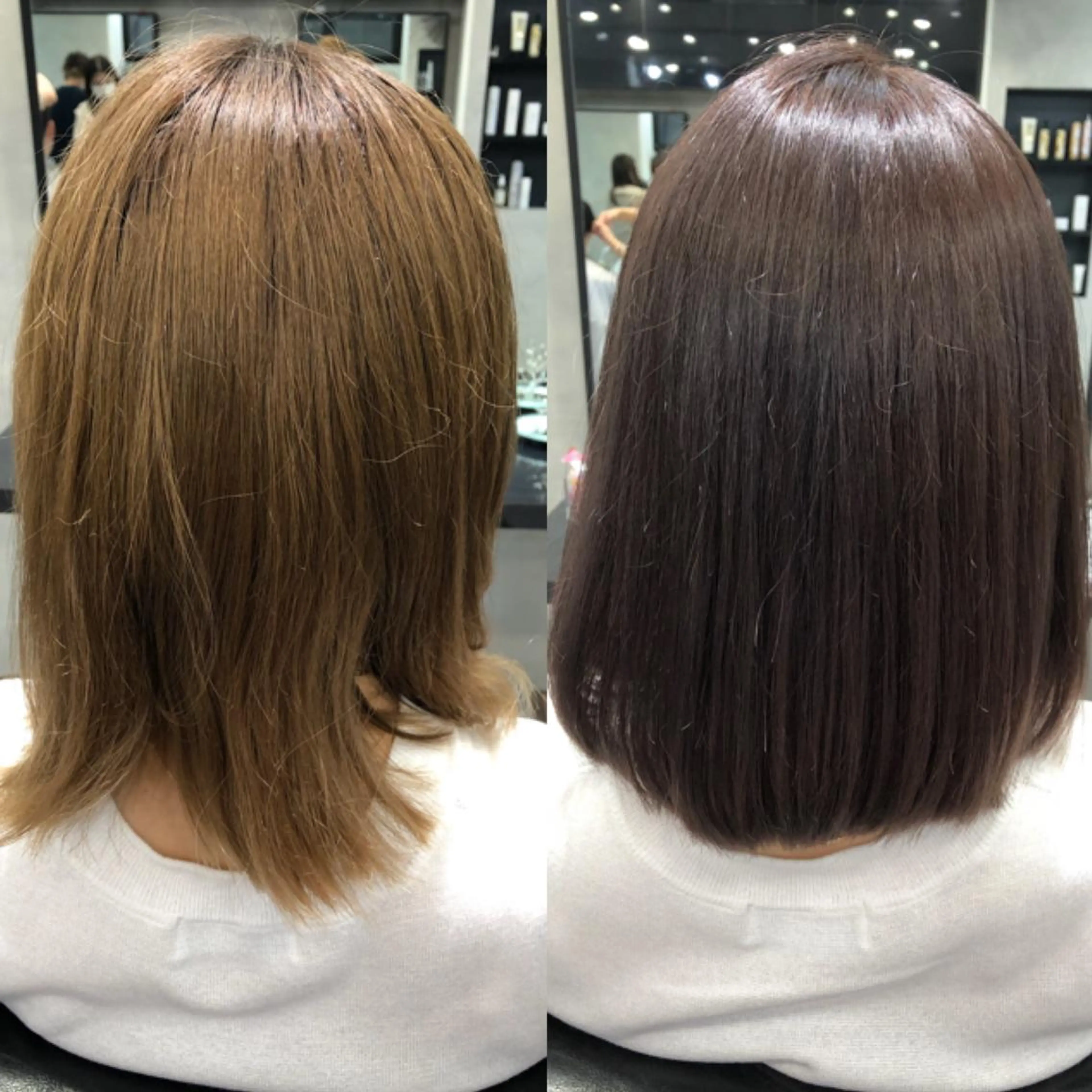 ミディアム カラー グレージュ ピンクカラー レイヤー×髪質改善✨ 渋谷/佐藤侑哉のヘアスタイル