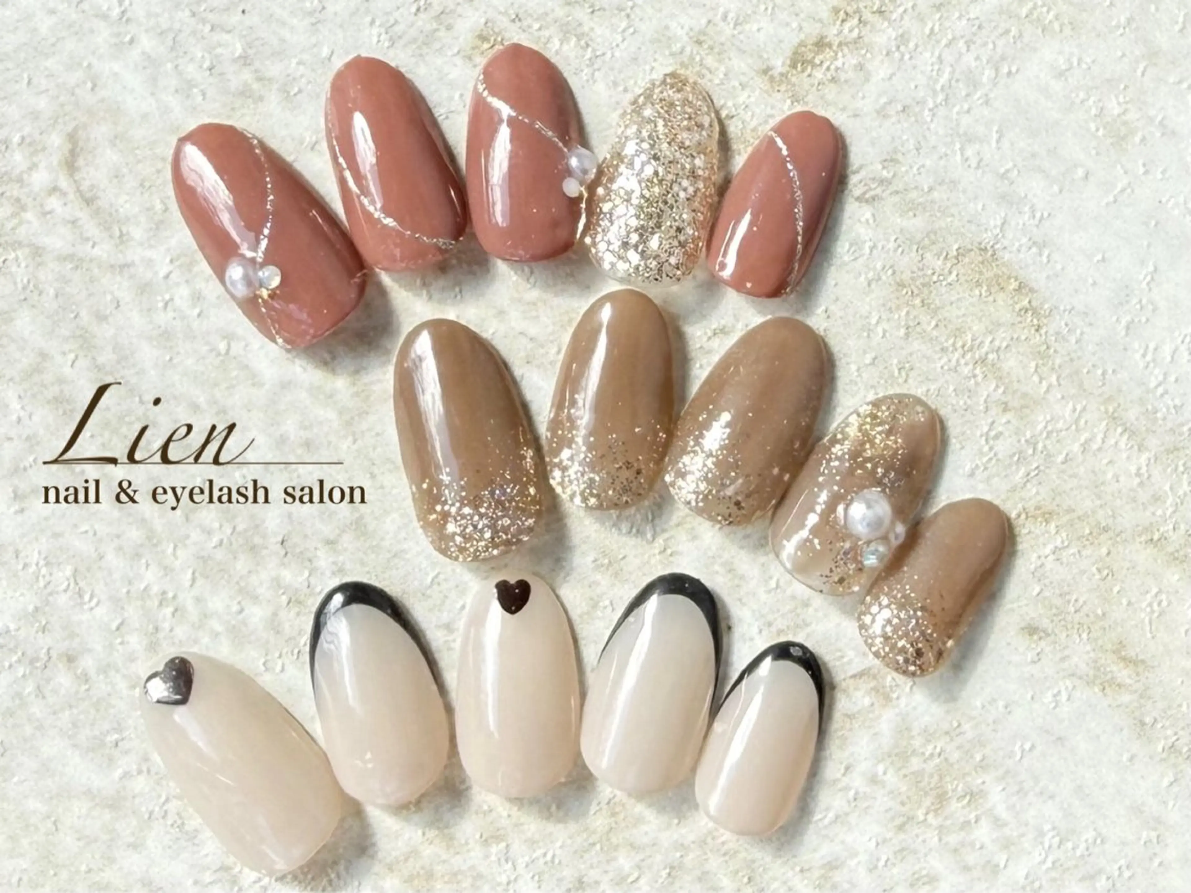 ネイル 長さ出し フットネイル フレンチネイル ジェルネイル ガラスフレンチ ハンドネイル Lien（リアン） 銀座駅6分のネイルデザイン