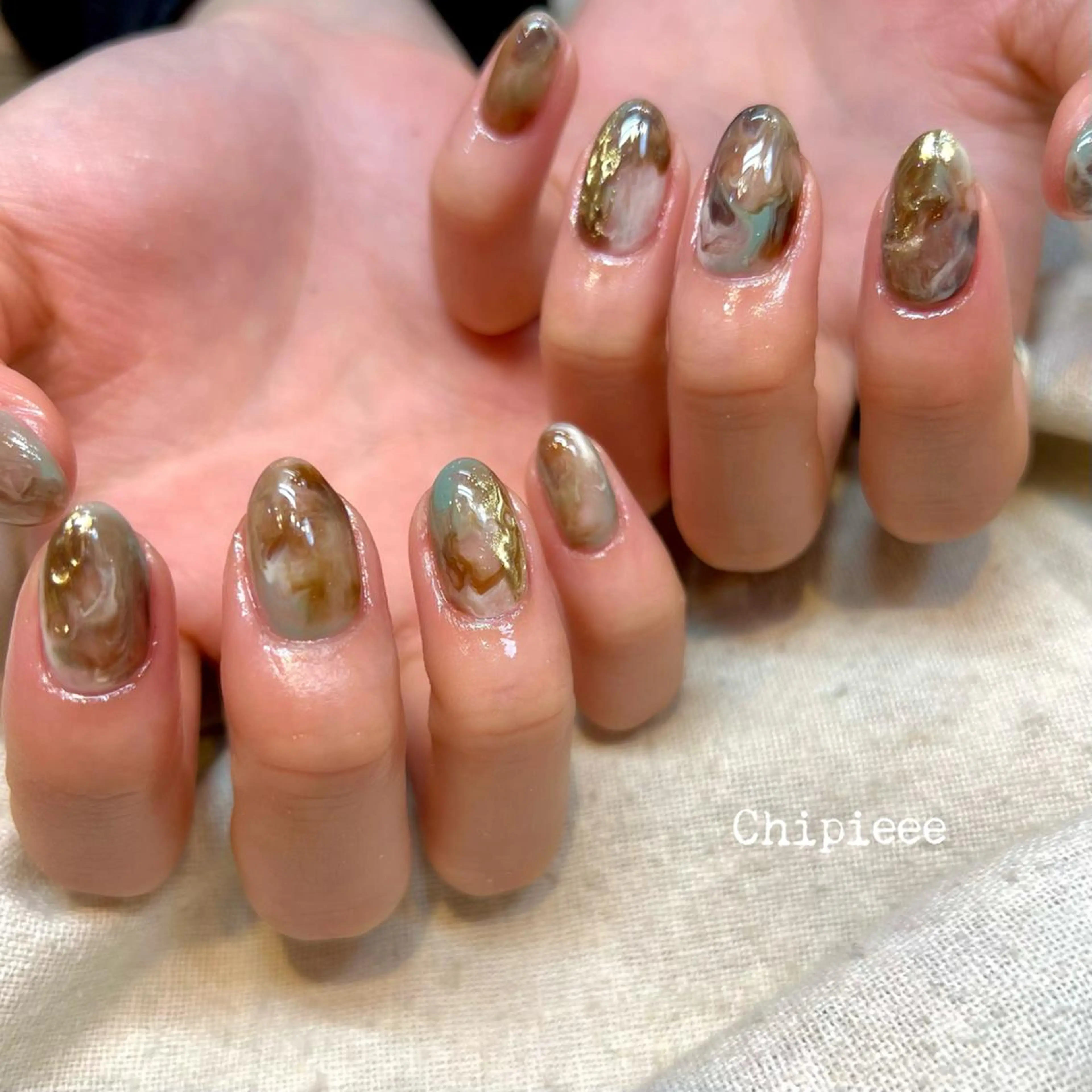 ミディアム Chipieee Ikukoのネイルデザイン