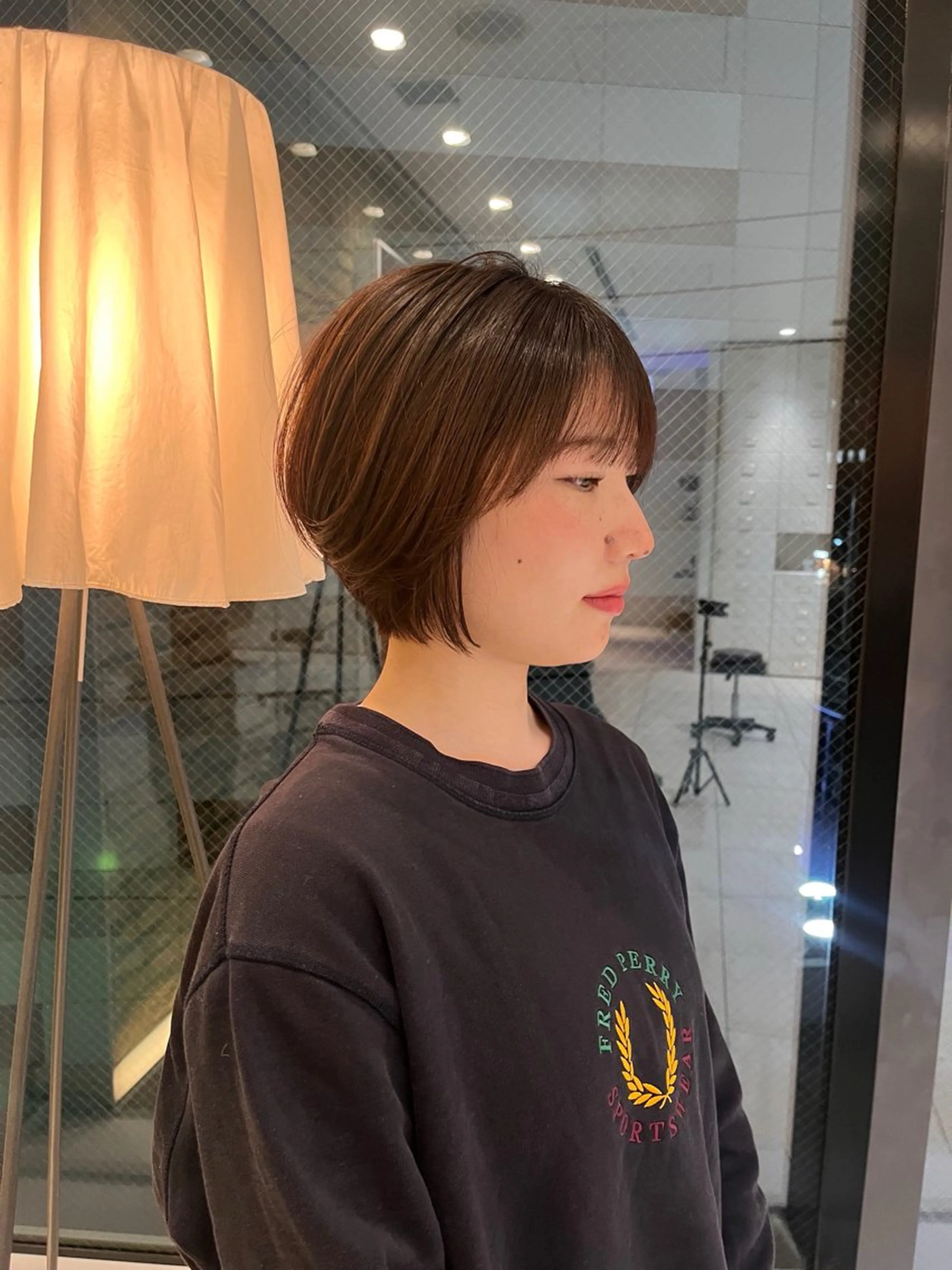 ショート hair make BEHIVE ichibancho AVEDA所属・渡邉  日向子 🌙レイヤー・パーマのヘアスタイル