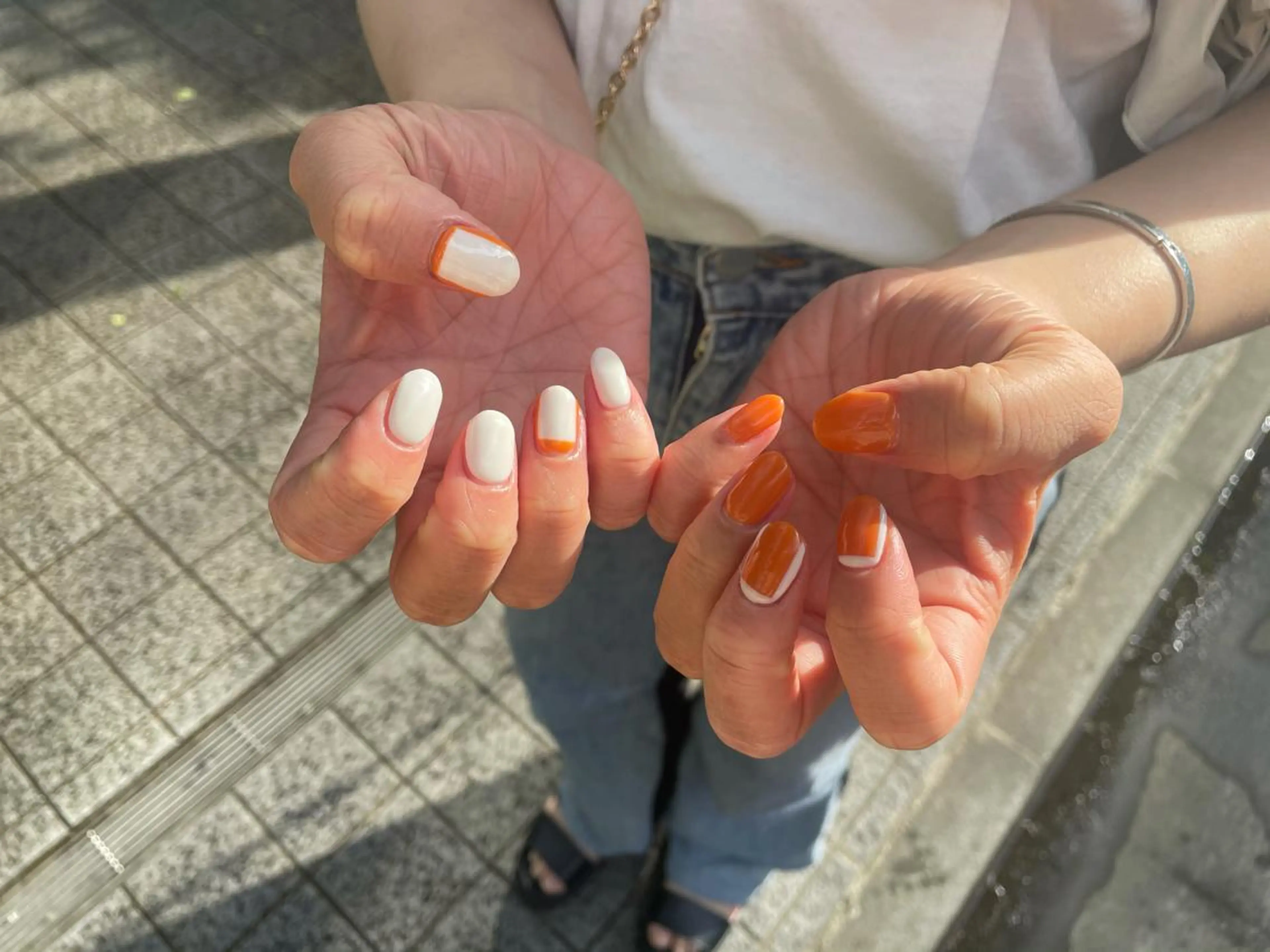 ネイル ハンドネイル ハンドケア R'well所属・はばすみれ🎀ﾈｲﾙ 光ﾌｪｲｼｬﾙ ﾍｱのネイルデザイン