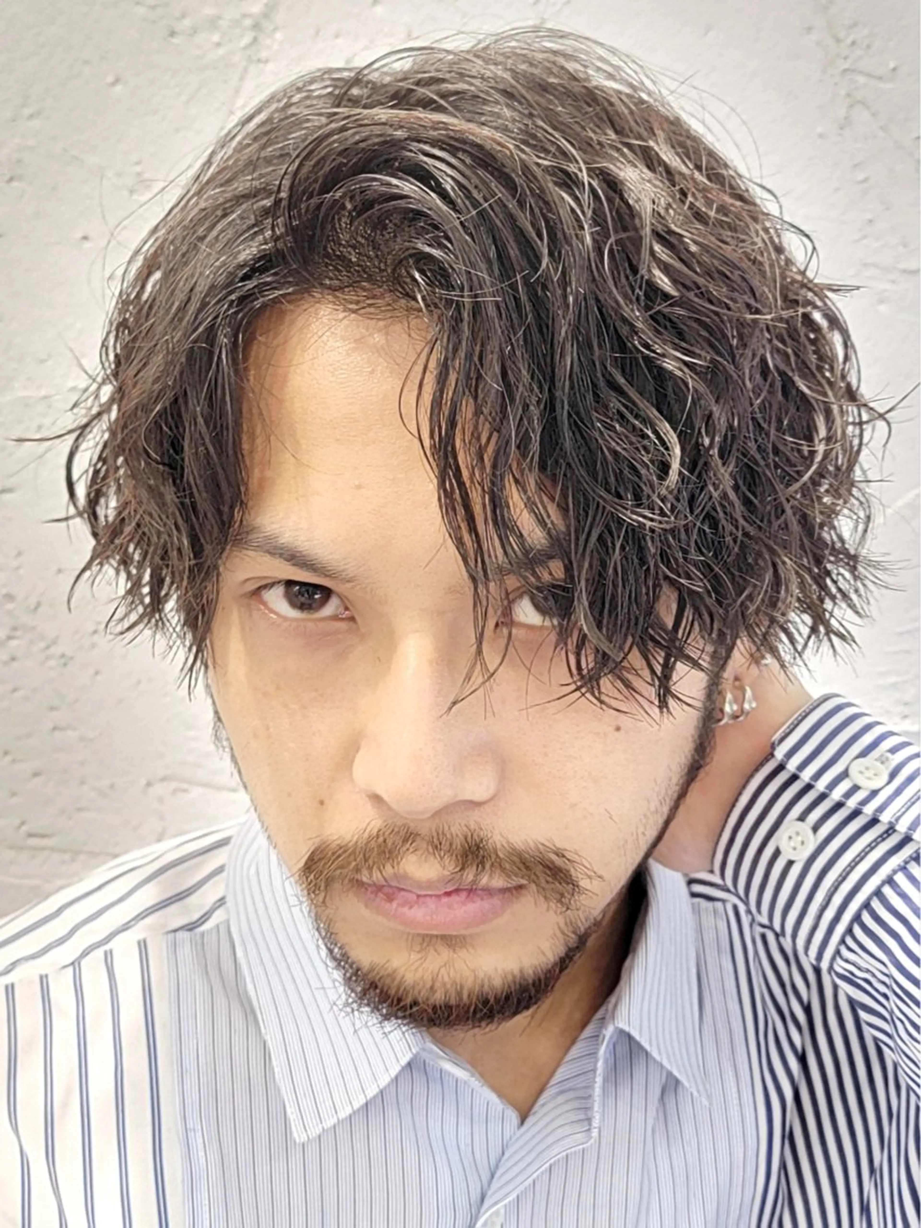 ショート パーマ メンズ カット パーマ 松井 生のヘアスタイル