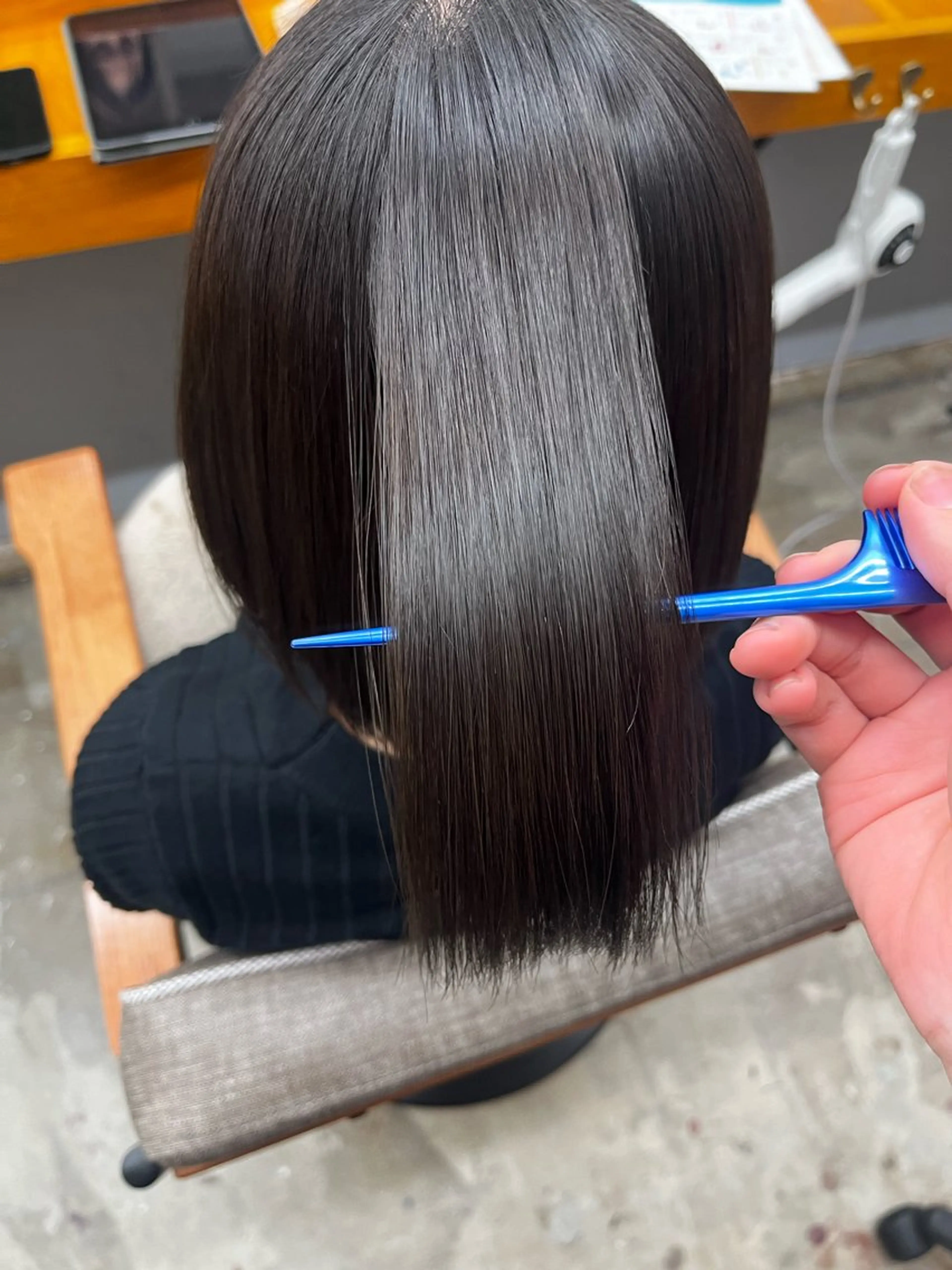 ショート 縮毛矯正 ROSSO Hair＆SPA  香椎宮前店所属・SHIINA 香椎宮前店のヘアスタイル