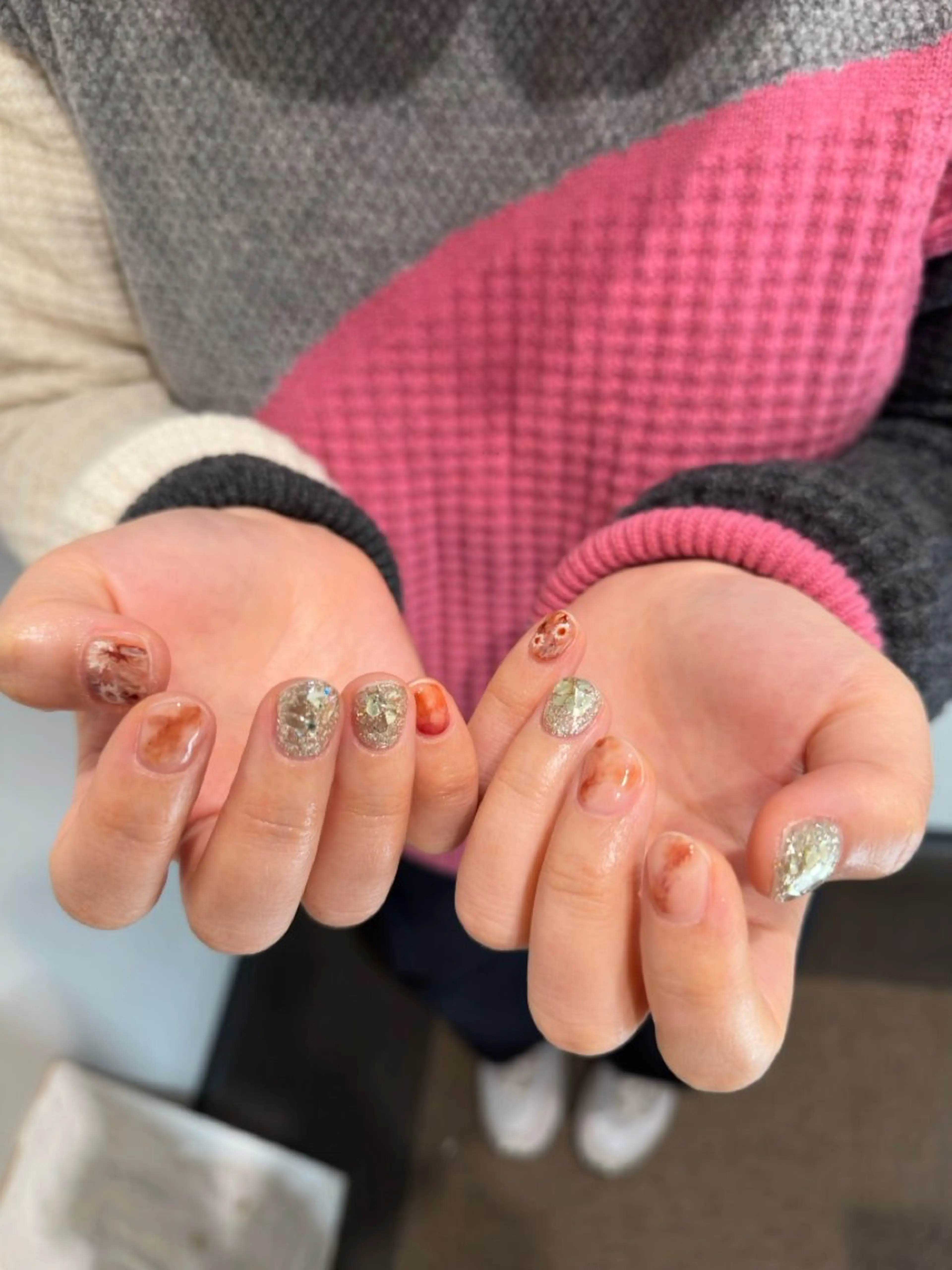 ネイル ハンドネイル 🎀フェイ フェイ🫧💗のネイルデザイン
