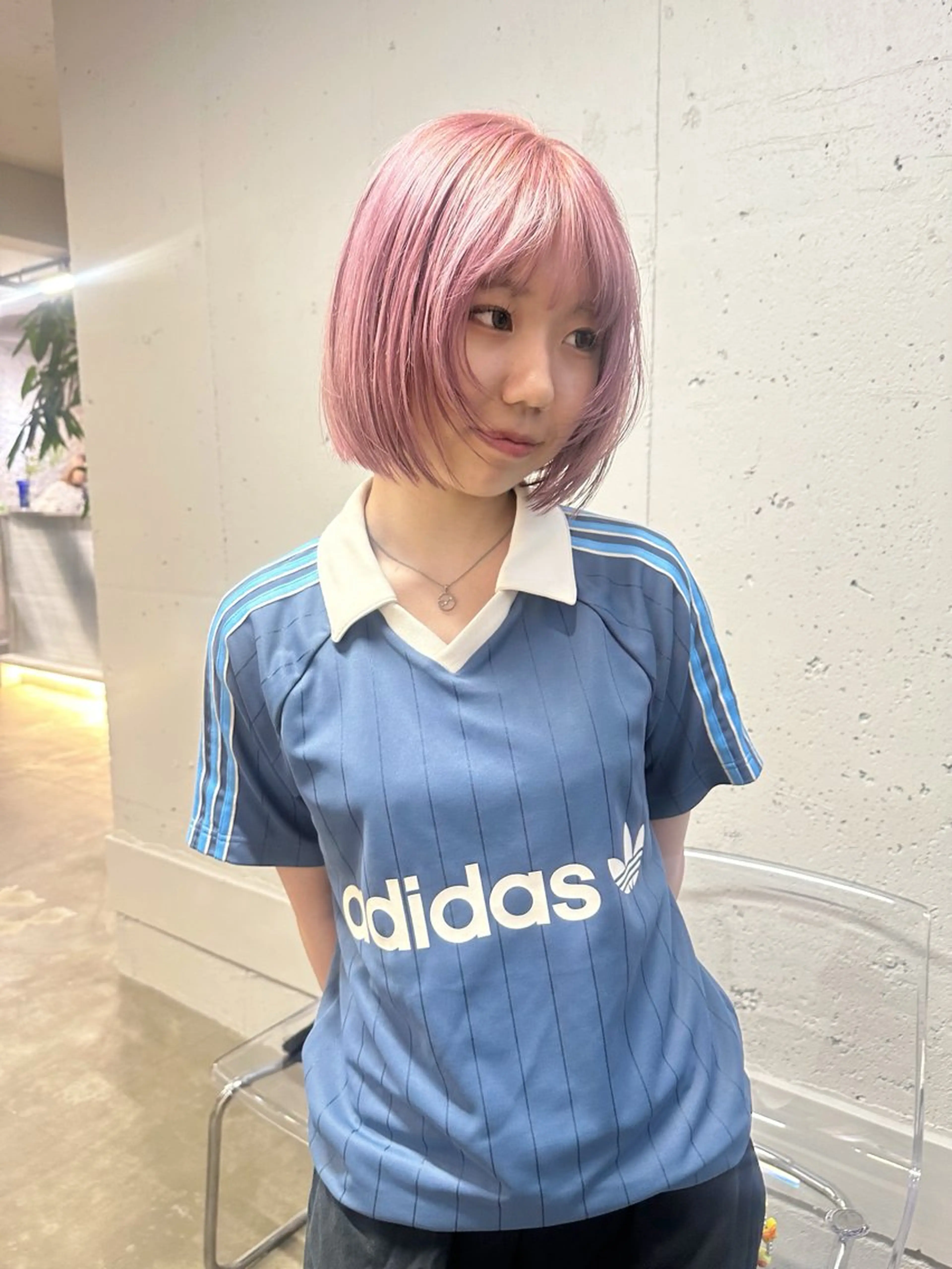 ショート カラー ボブレイヤー ハイトーンカラー ピンクカラー ボブ レイヤーカット saya🎀似合わせ レイヤーカットのヘアスタイル