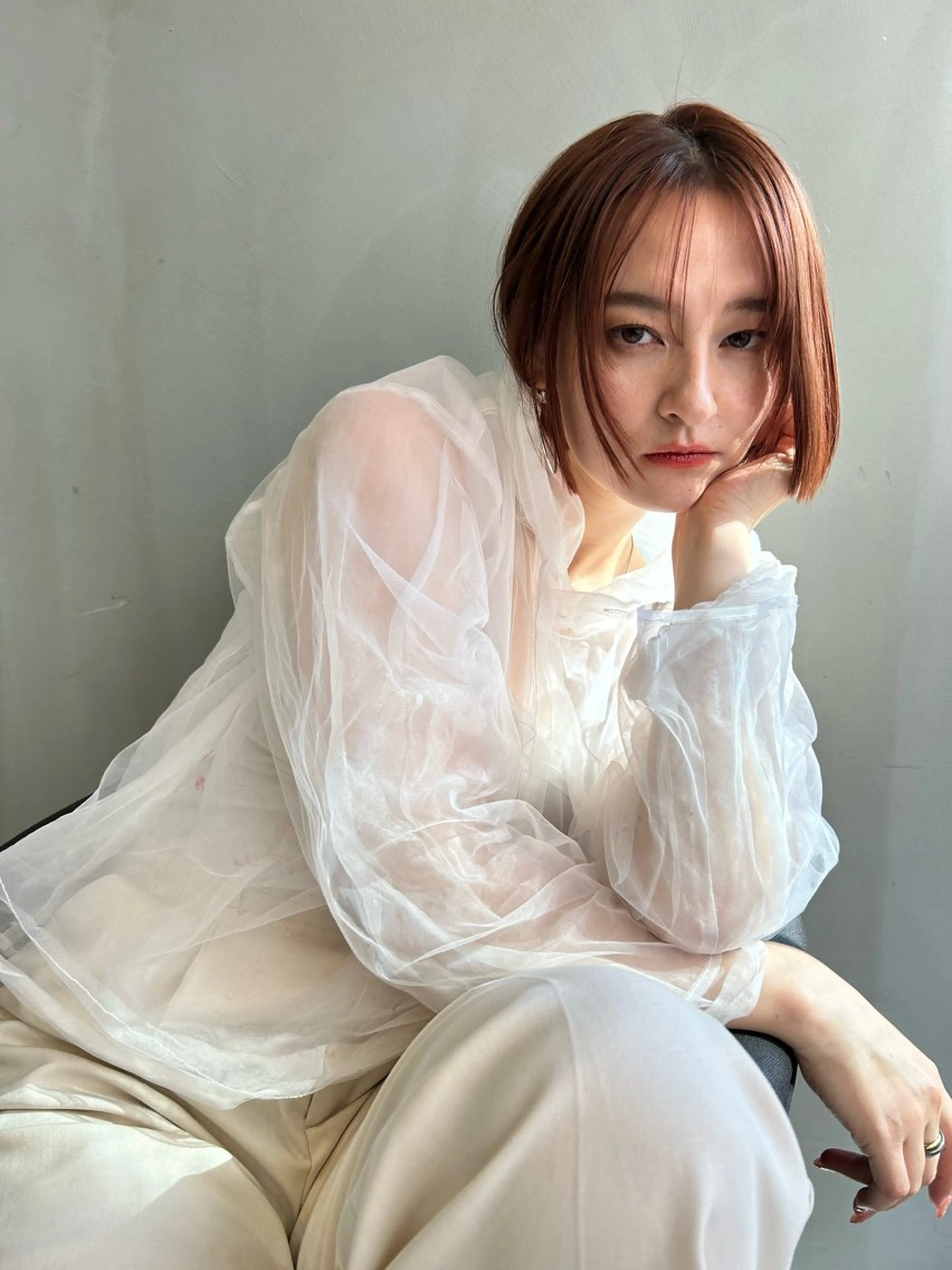 ショート カラー カット ヘアカラー ショート/ボブ専門 宮脇美奈/南船場のヘアスタイル