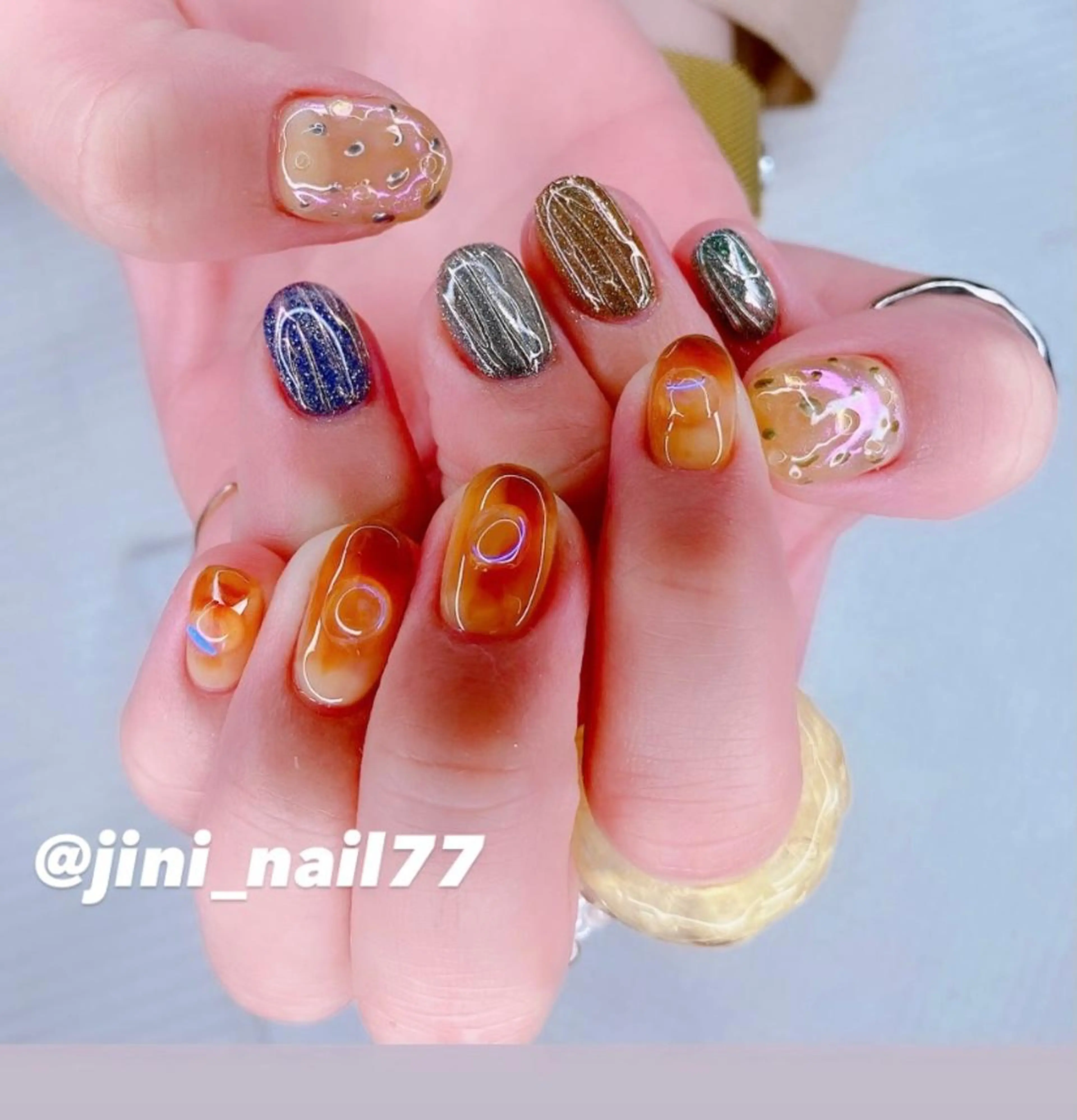 ネイル ハンドネイル JINI NAIL所属・ジニ ネイルのネイルデザイン