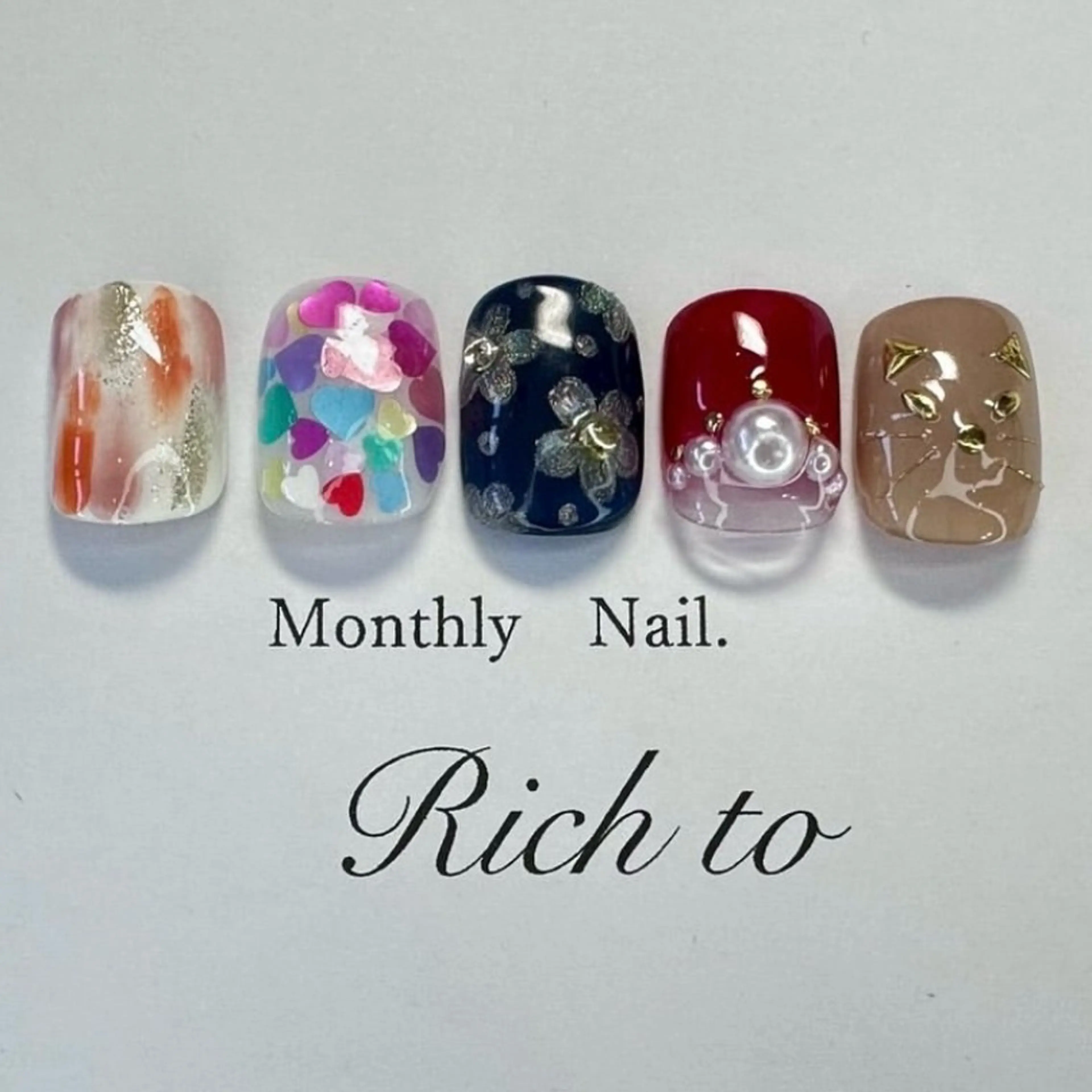 ネイル Rich to 宮里のネイルデザイン