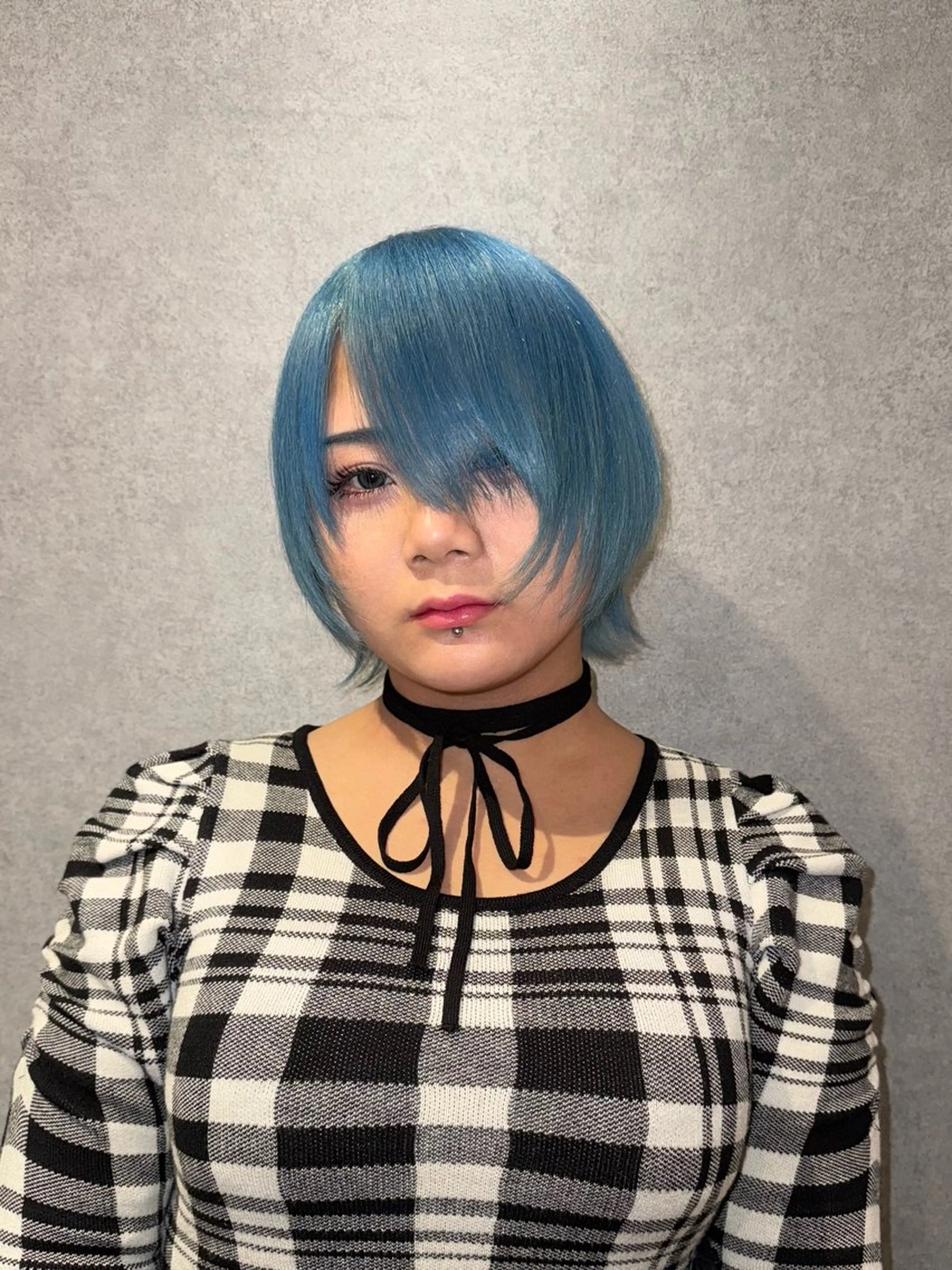 ショート カラー ブルーカラー ハイトーンカラー ショートヘア ウルフカット カット ヘアカラー トリートメント ハイトーン/レイヤー /ウルフ⭐️永田⭐️のヘアスタイル