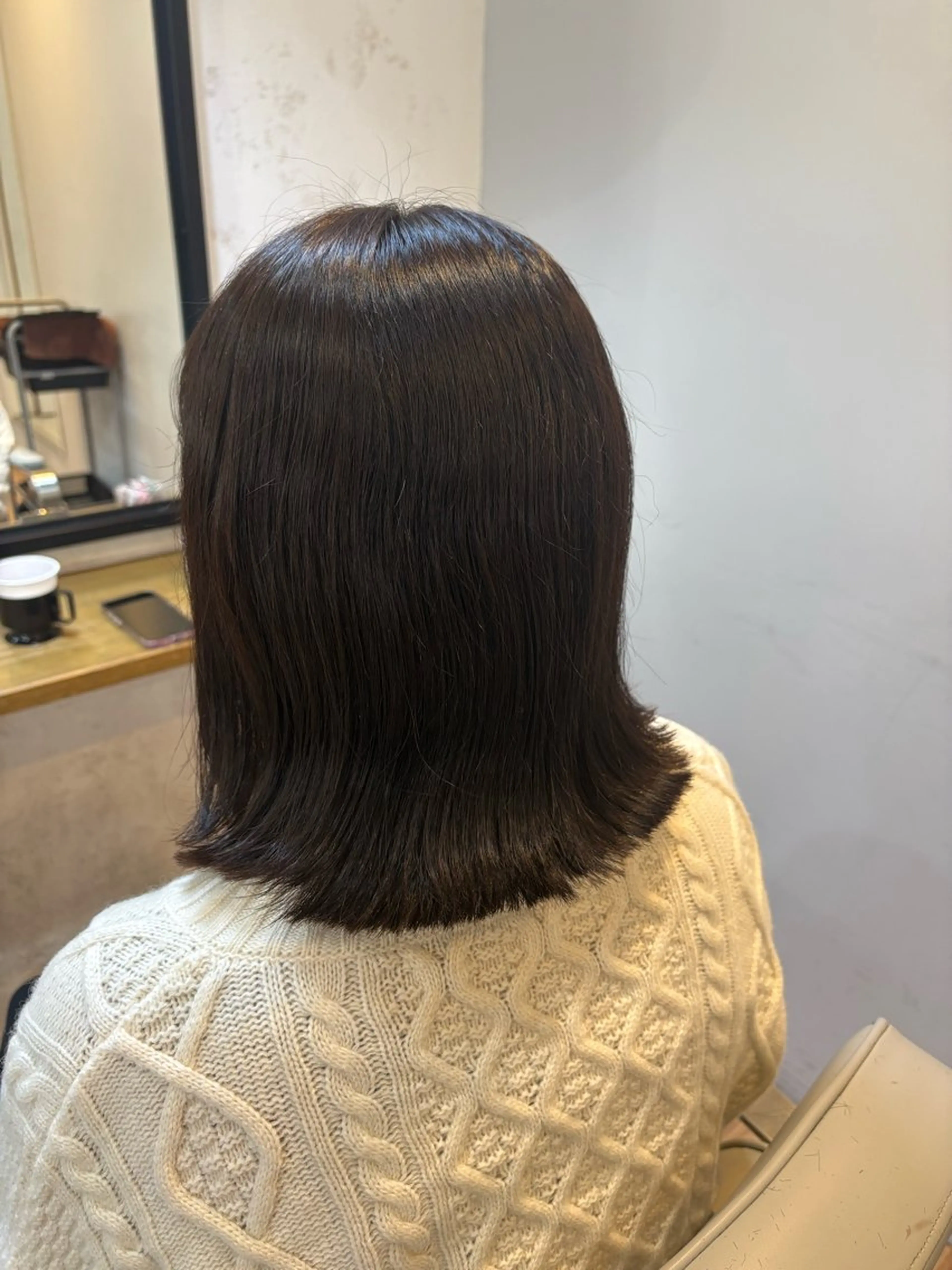 ミディアム カット ヘアカラー トリートメント IRICO たまプラーザ所属・韓国ヘアー🇰🇷 MIWAのヘアスタイル