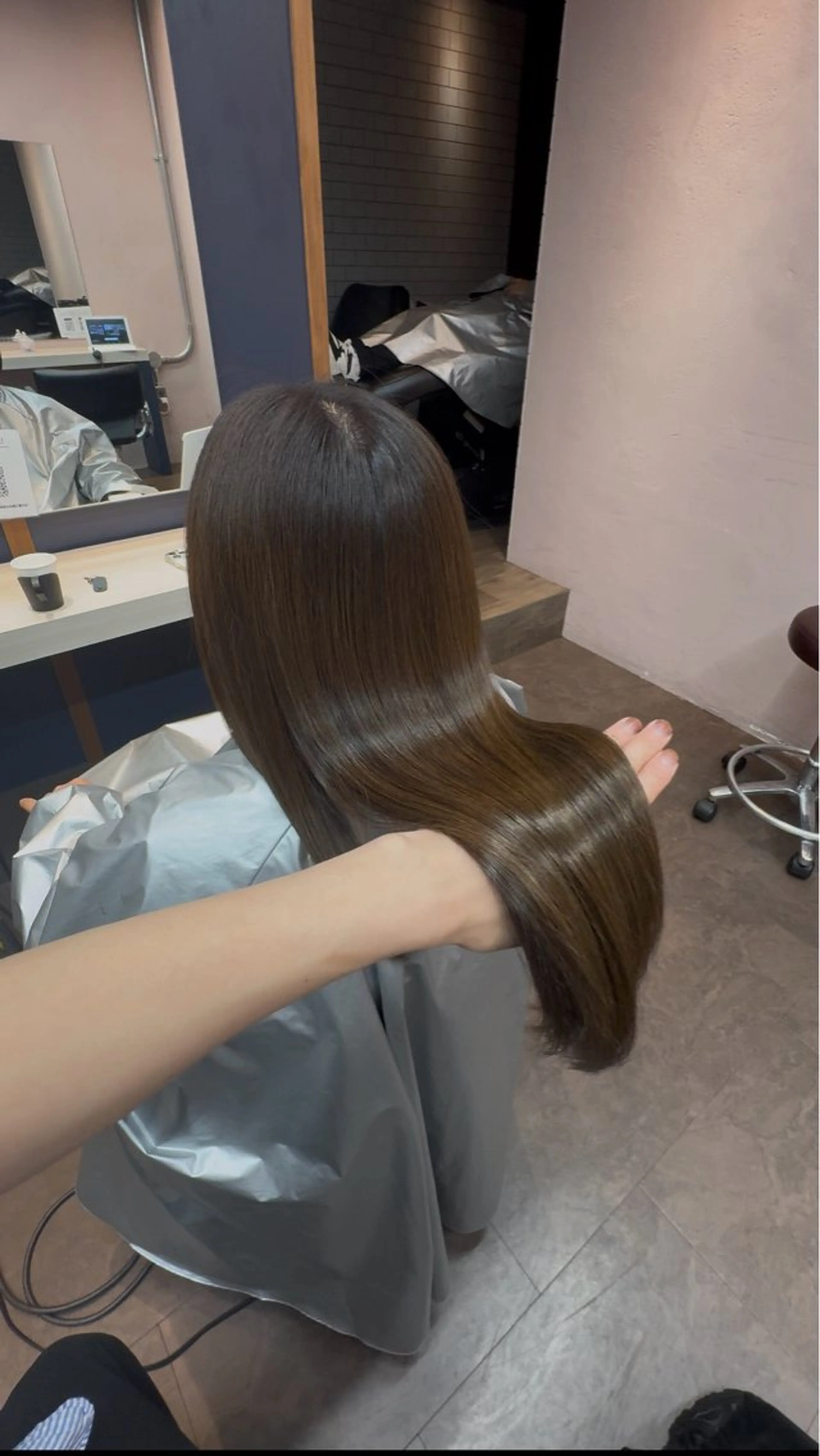 ロング カラー ブラウンカラー ナチュラルブラウン 髪質改善 トリートメント Lafith hair goat大和八木店所属・韓国ヘア/髪質改善 /大和八木/内丸のヘアスタイル