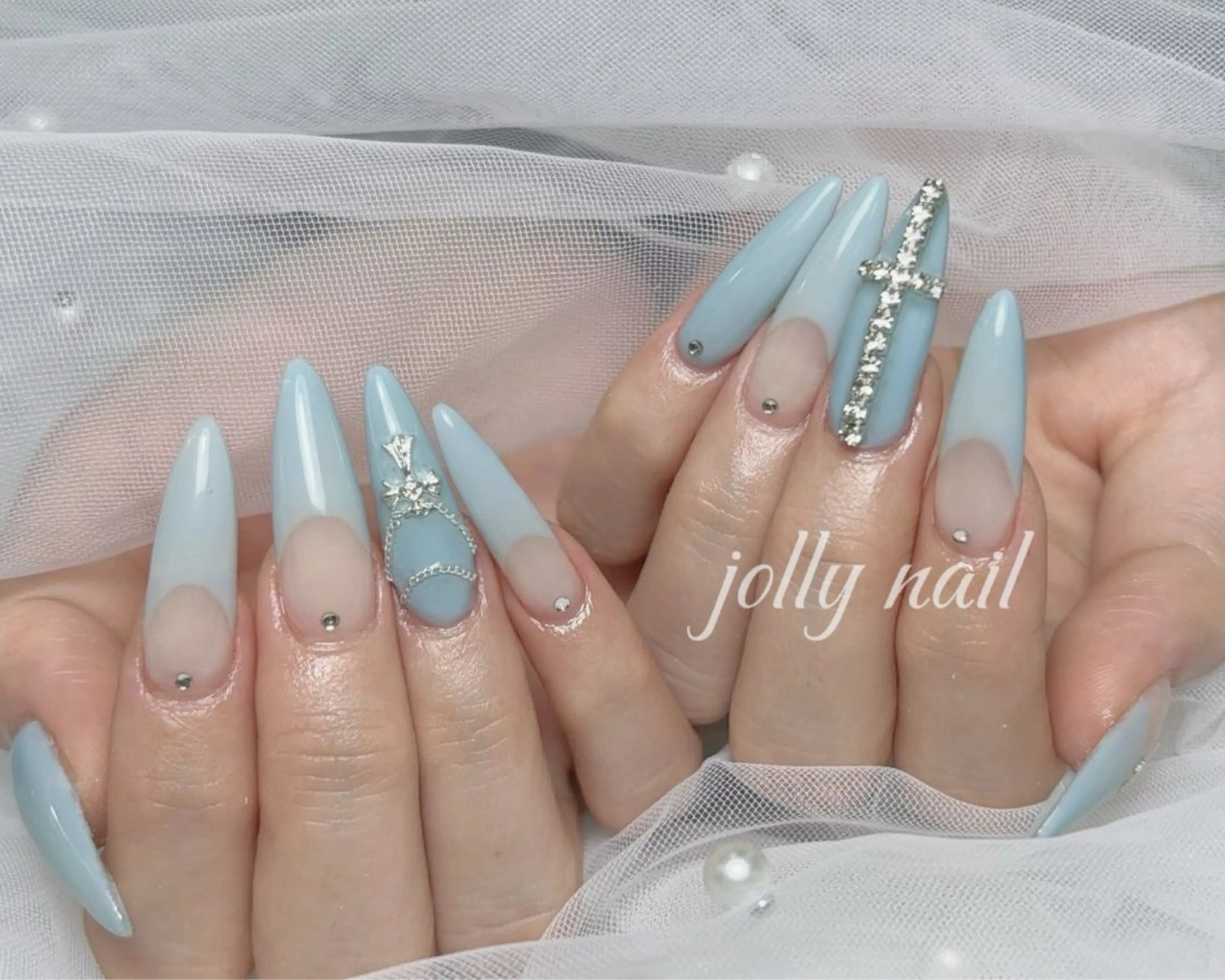 ネイル ハンドネイル Glam Nail Salon所属・Meri💅ジェル& チップ長さだし専門のネイルデザイン