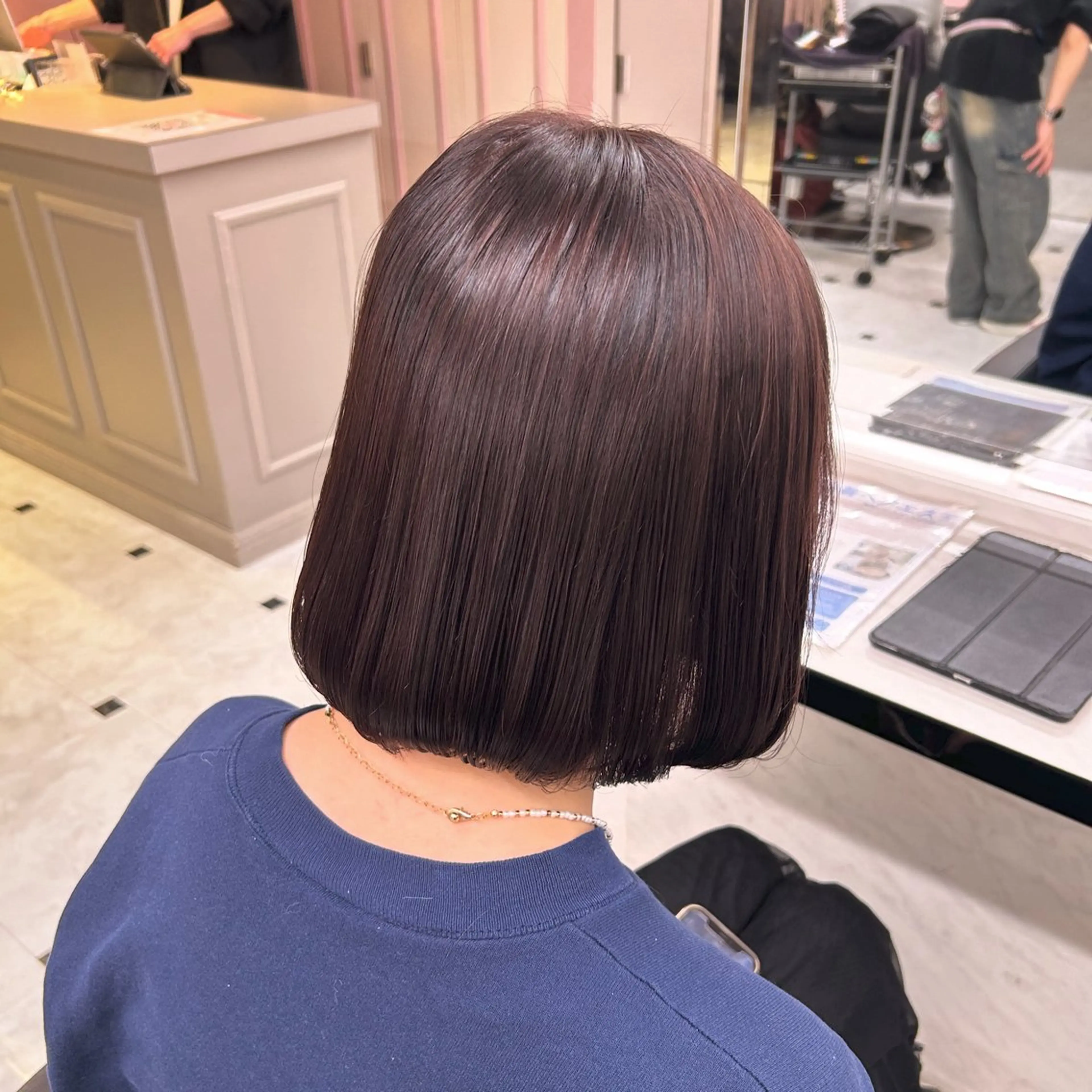 ミディアム カラー ヘアアレンジ 💖うる艶カラー💖 モデル募集💖のヘアスタイル