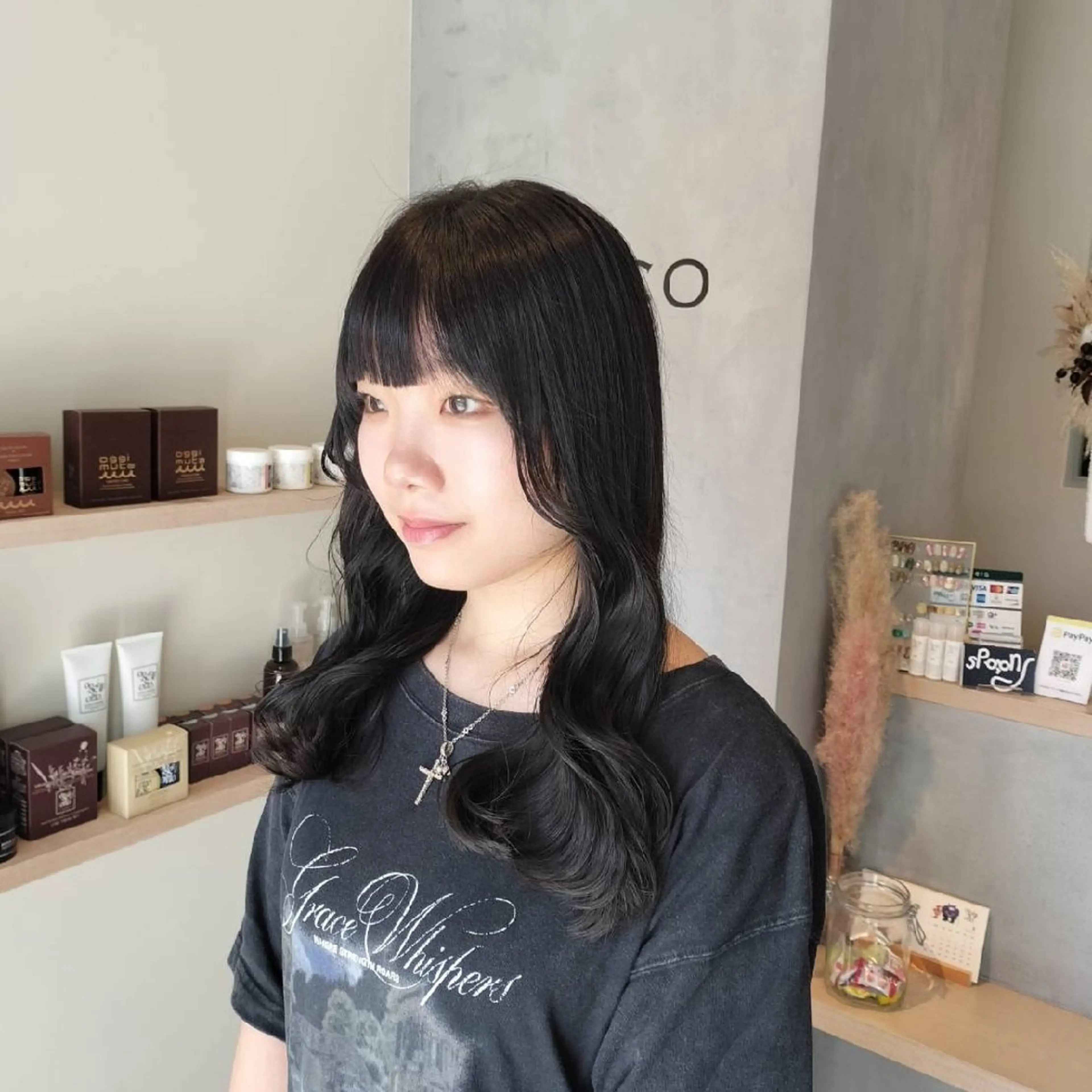 ロング ヘアカラー ROCCO ひなこのヘアスタイル