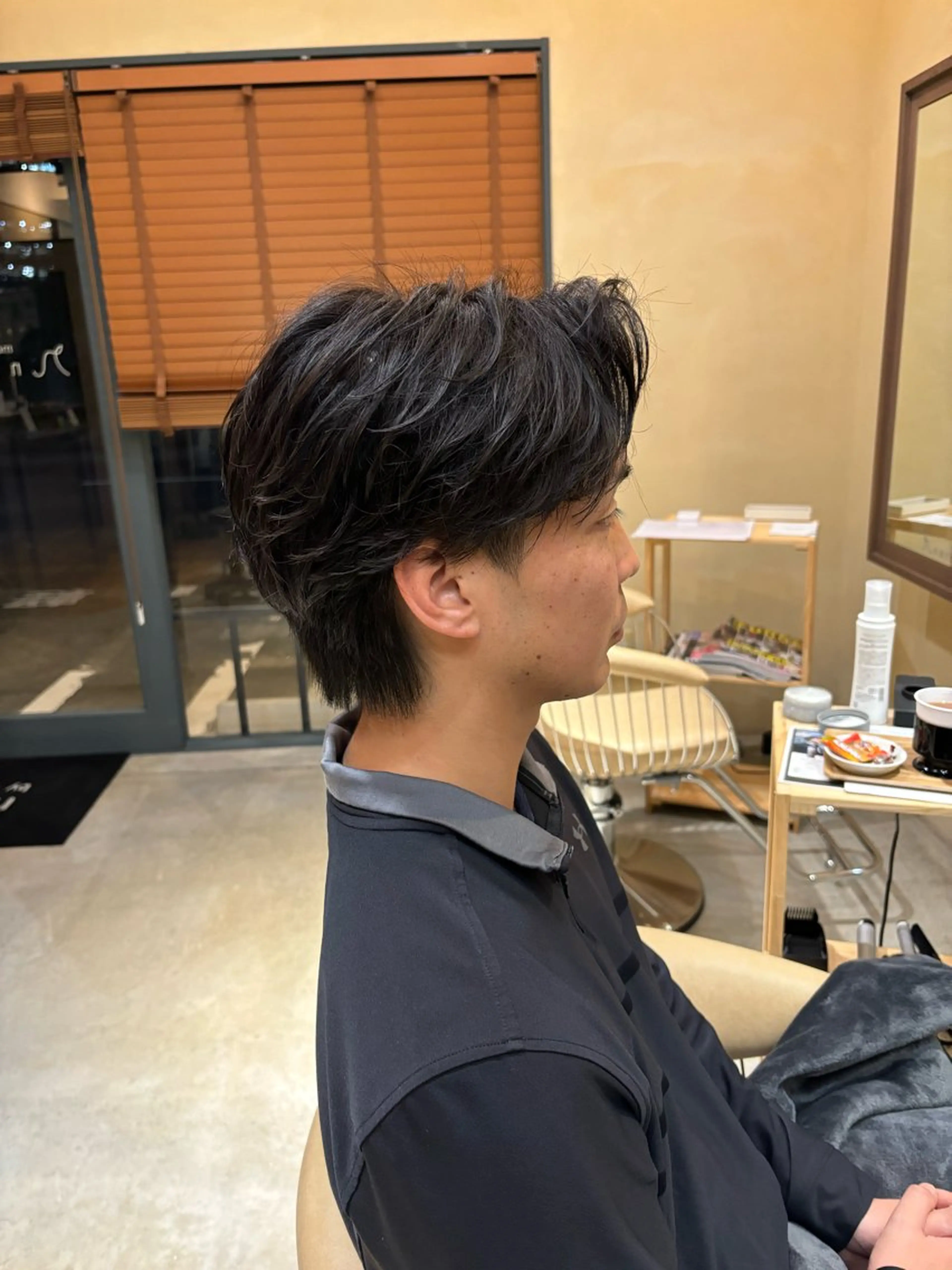 ショート メンズ カット パーマ 鹿児島 TSUBASAのヘアスタイル
