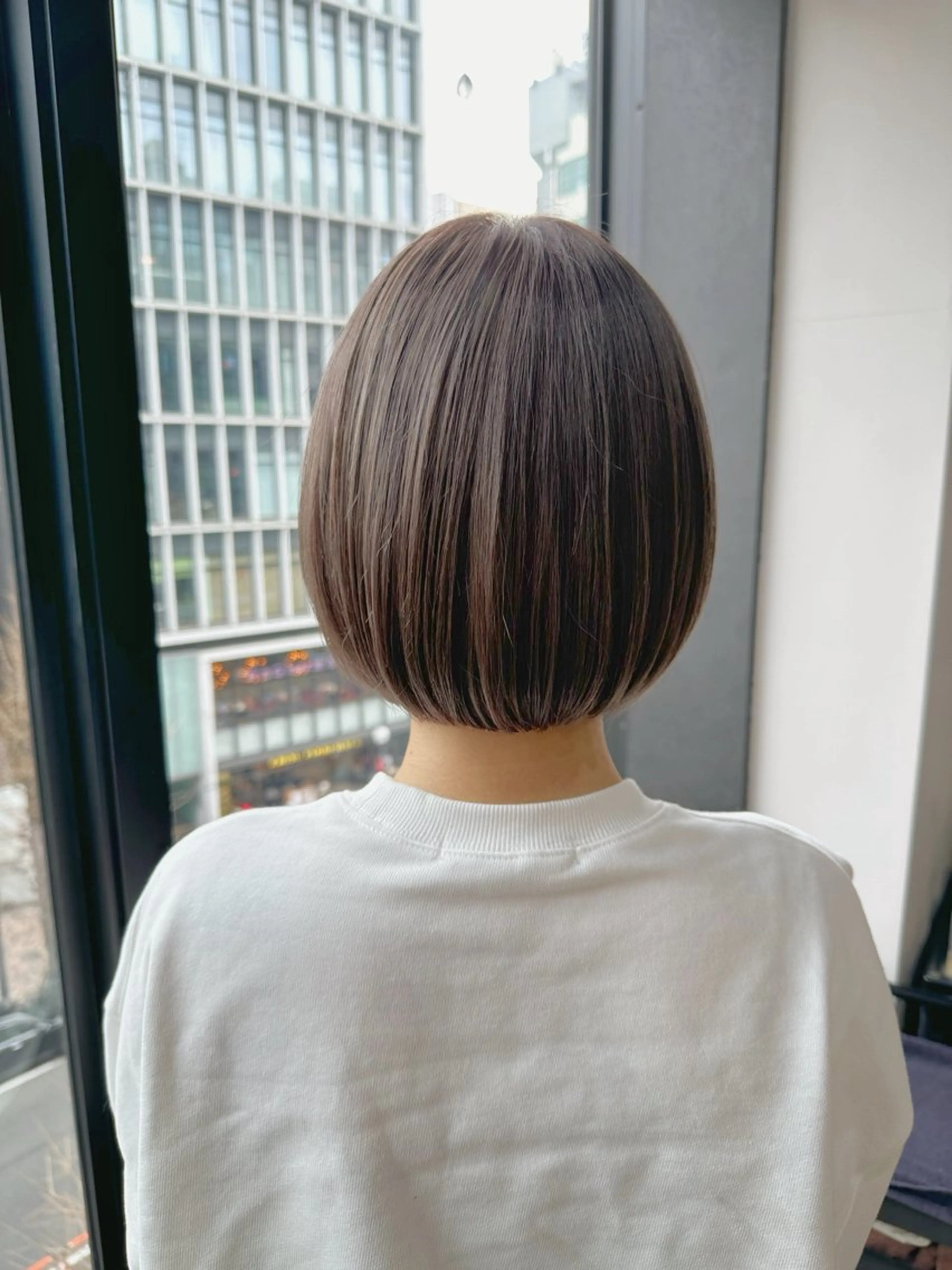 ミディアム カラー ミディアムパーマ ハイライトカラー インナーカラー ハイライト 髪質改善 カット ヘアカラー トリートメント ボブ/ショート /佐藤伶のヘアスタイル