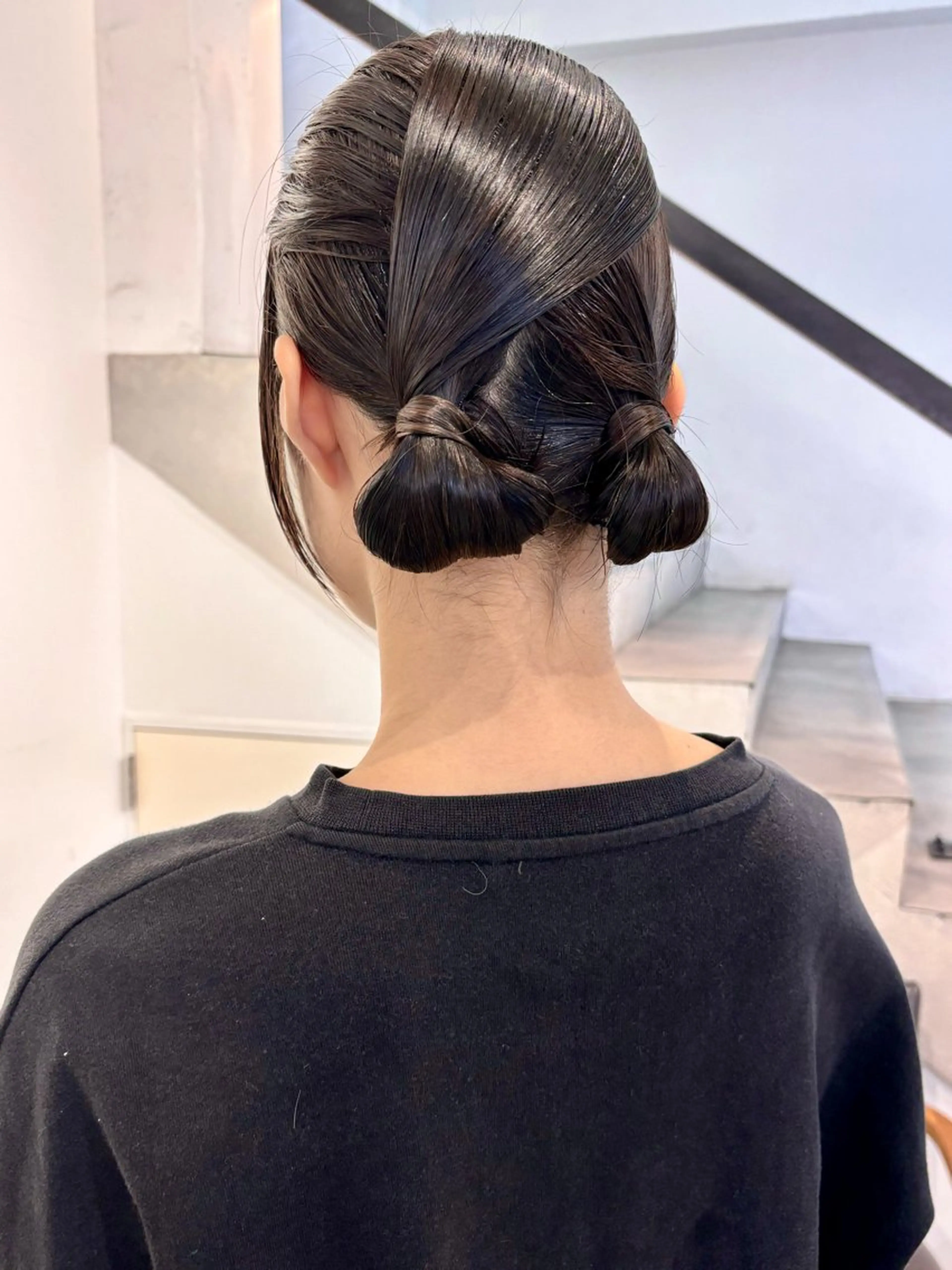 ヘアアレンジ 成人式 着物ヘア お団子ヘア 卒業式のヘアスタイル ヘアセット Kureha/ネイル レイヤー/酸性縮毛のヘアスタイル