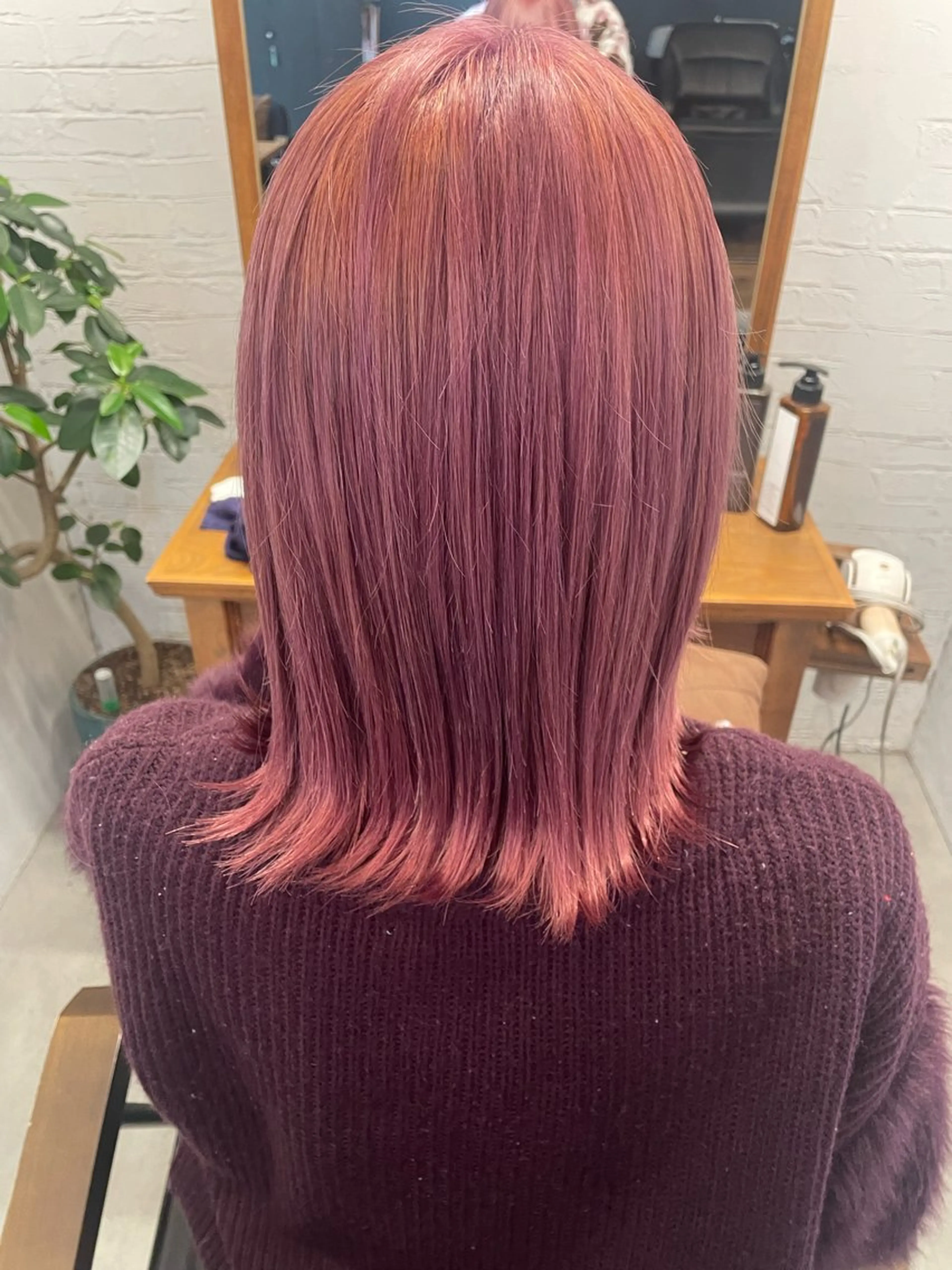 セミロング カラー veretta.香里園所属・筒井 沙祐奈のヘアスタイル