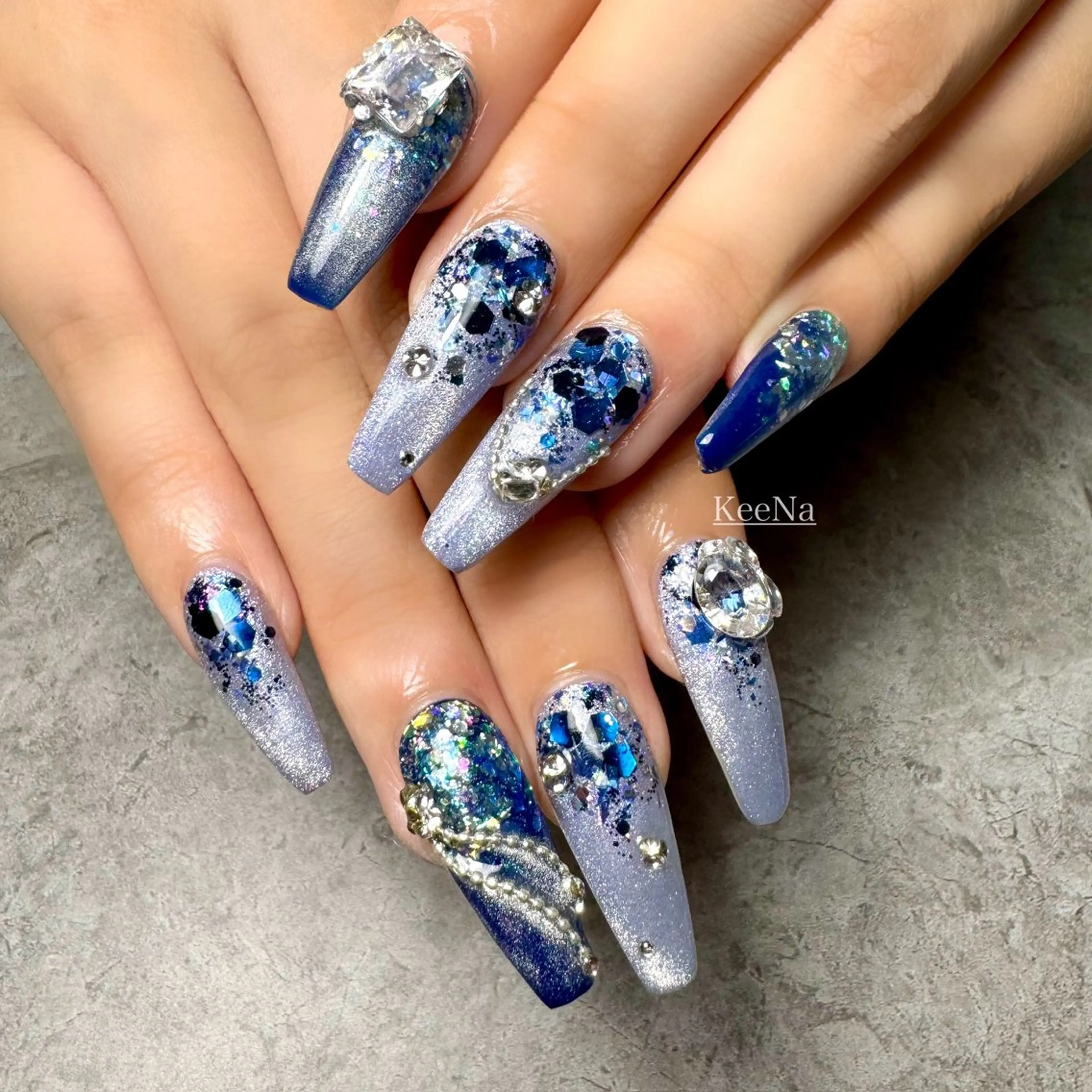ネイル ロングネイル KeeNa キーナのネイルデザイン