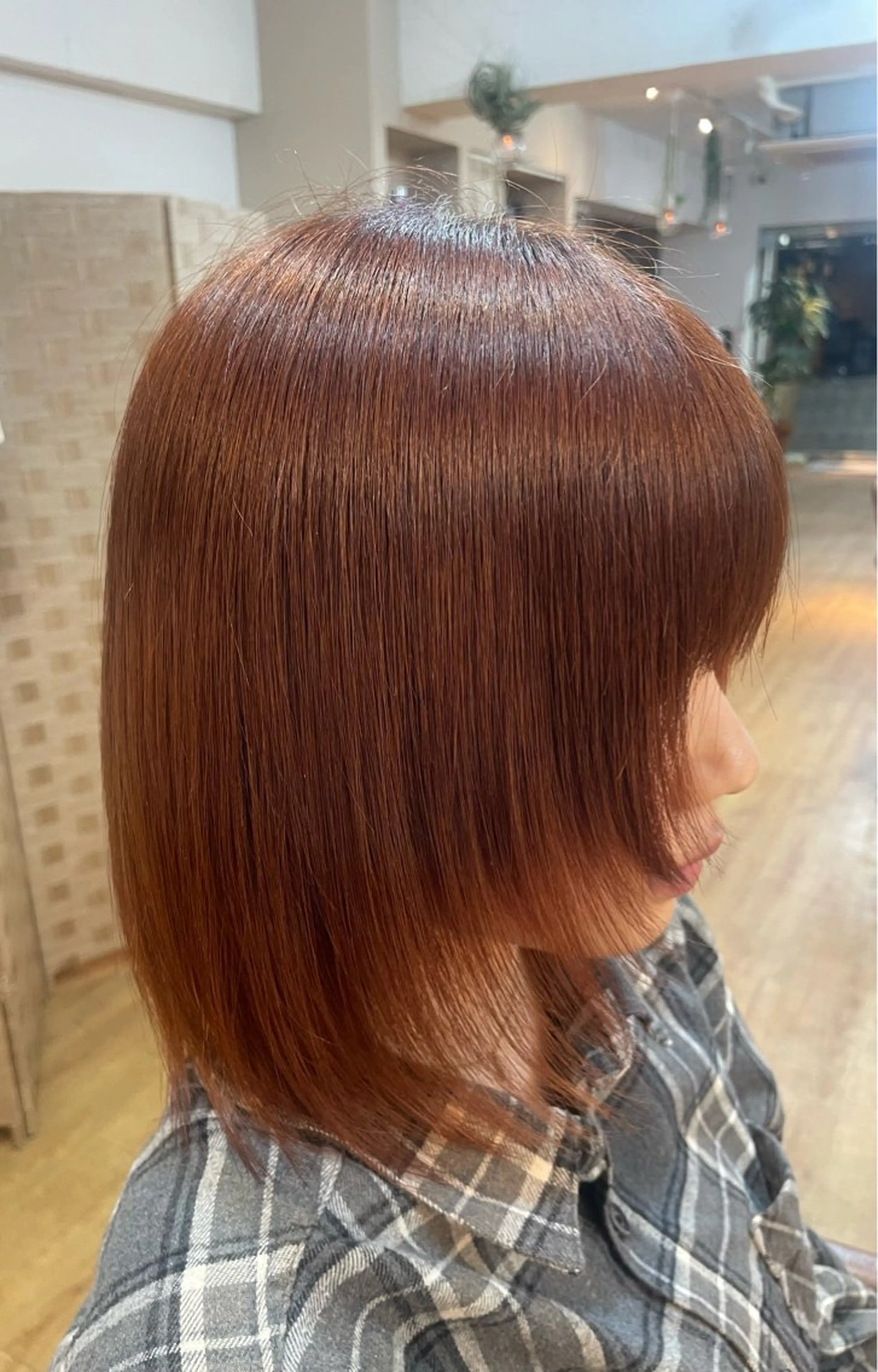 ミディアム カラー オレンジ Loops 北山田所属・すなが/ カットモデル募集中のヘアスタイル