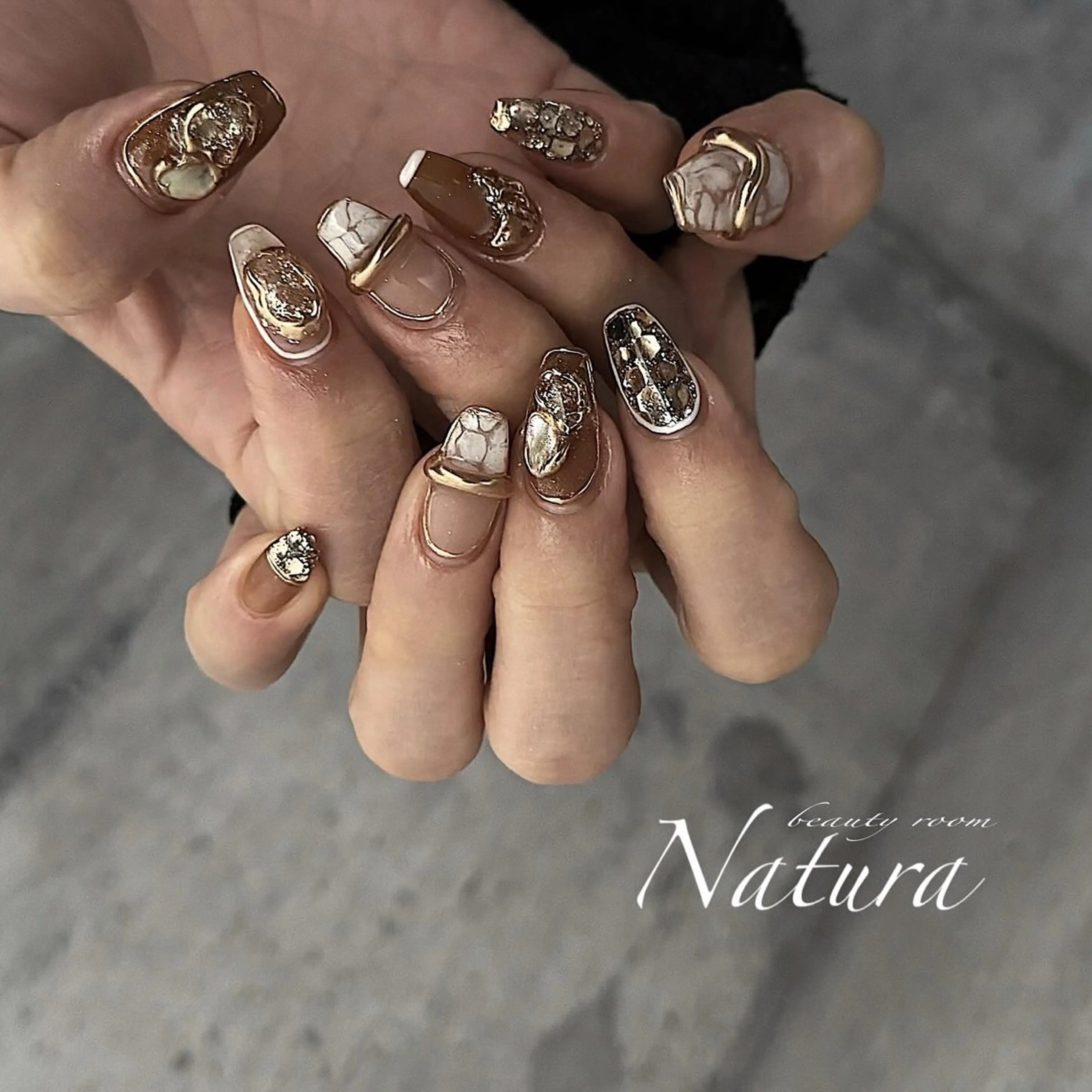 ネイル ニュアンスネイル ハンドネイル beautyroom Naturaのネイルデザイン