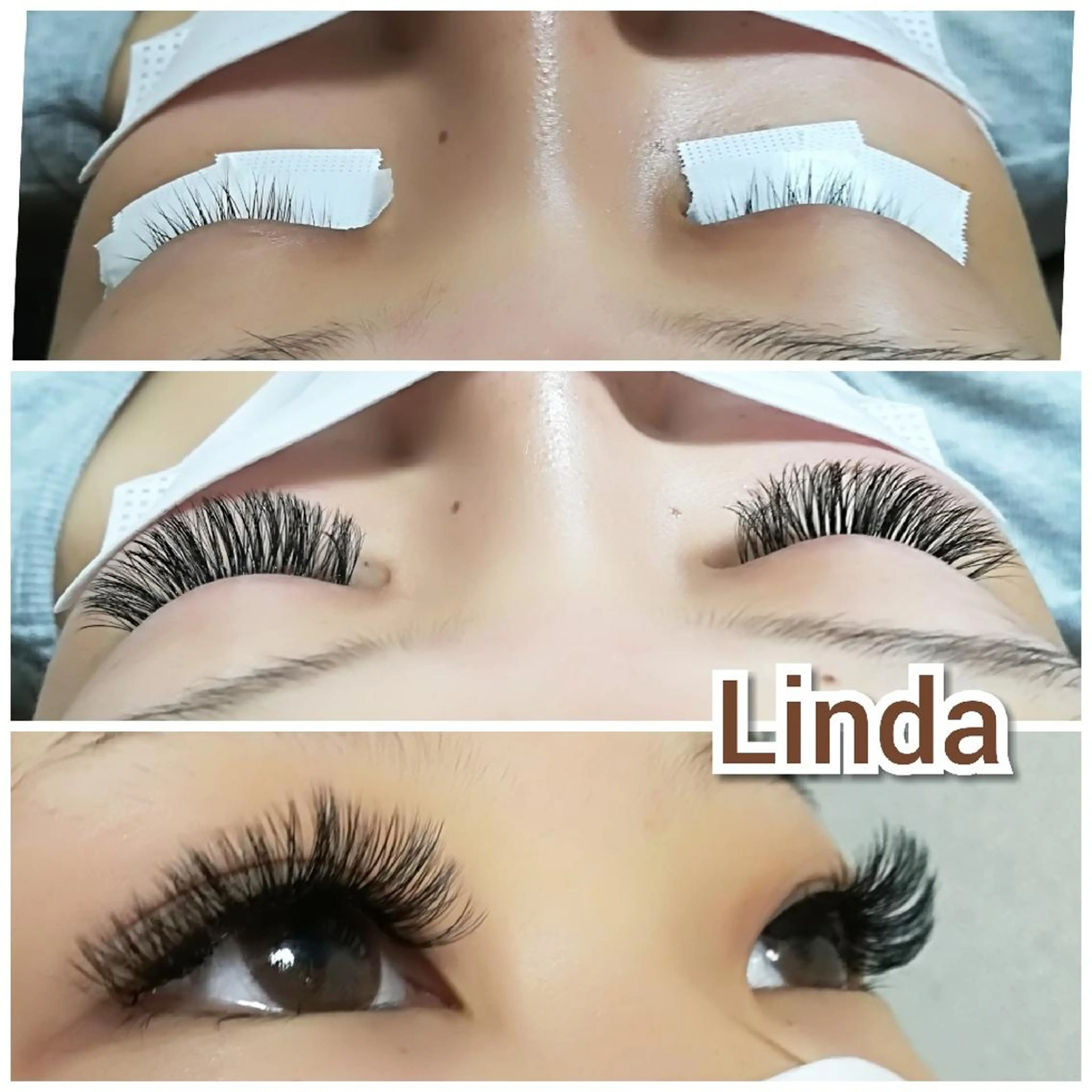 マツエク・マツパ 付け放題 ボリュームラッシュ linda lashesのマツエク・マツパデザイン