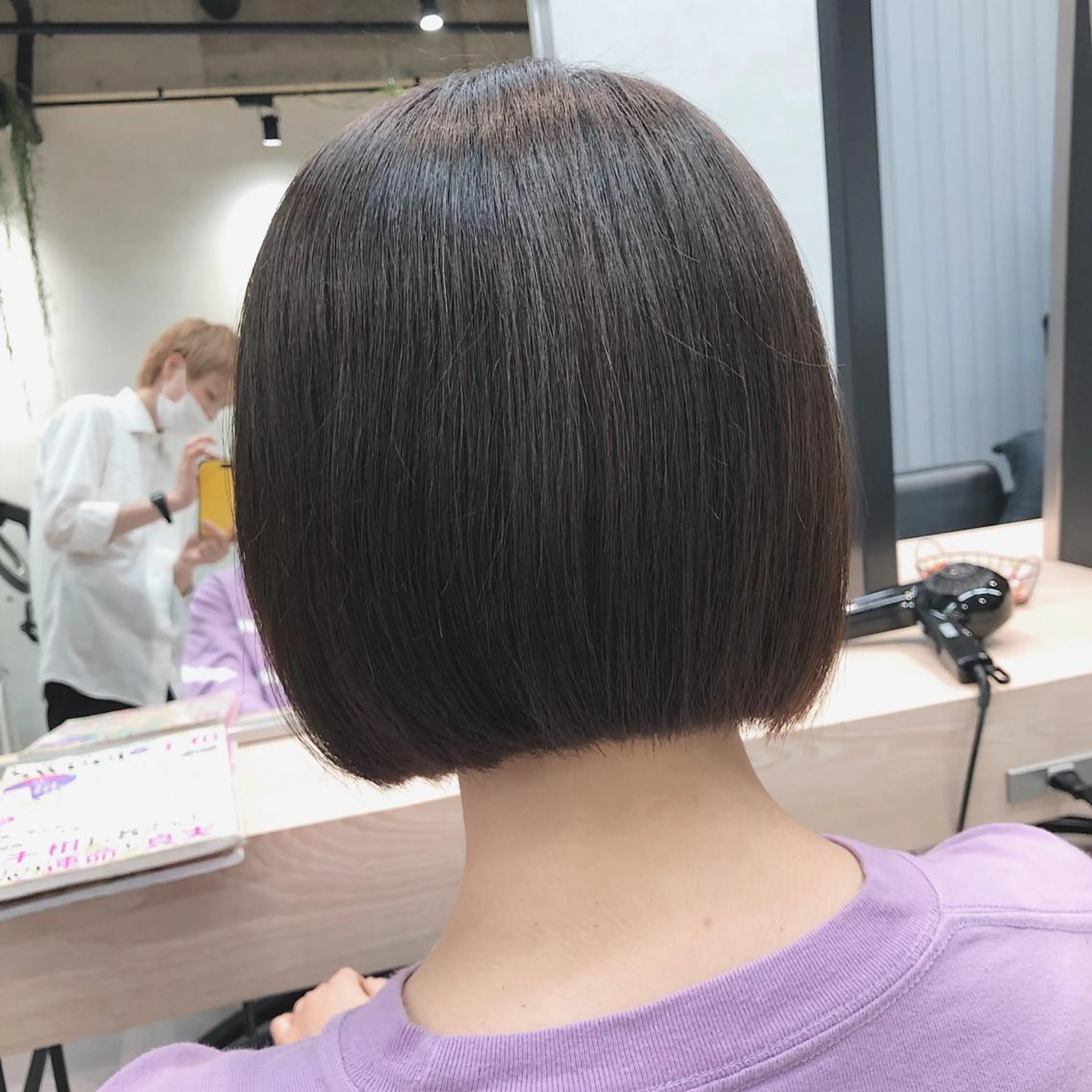 ショート ボブ くせ毛 トリートメント ノツコウダイ /ぱつっとボブのヘアスタイル