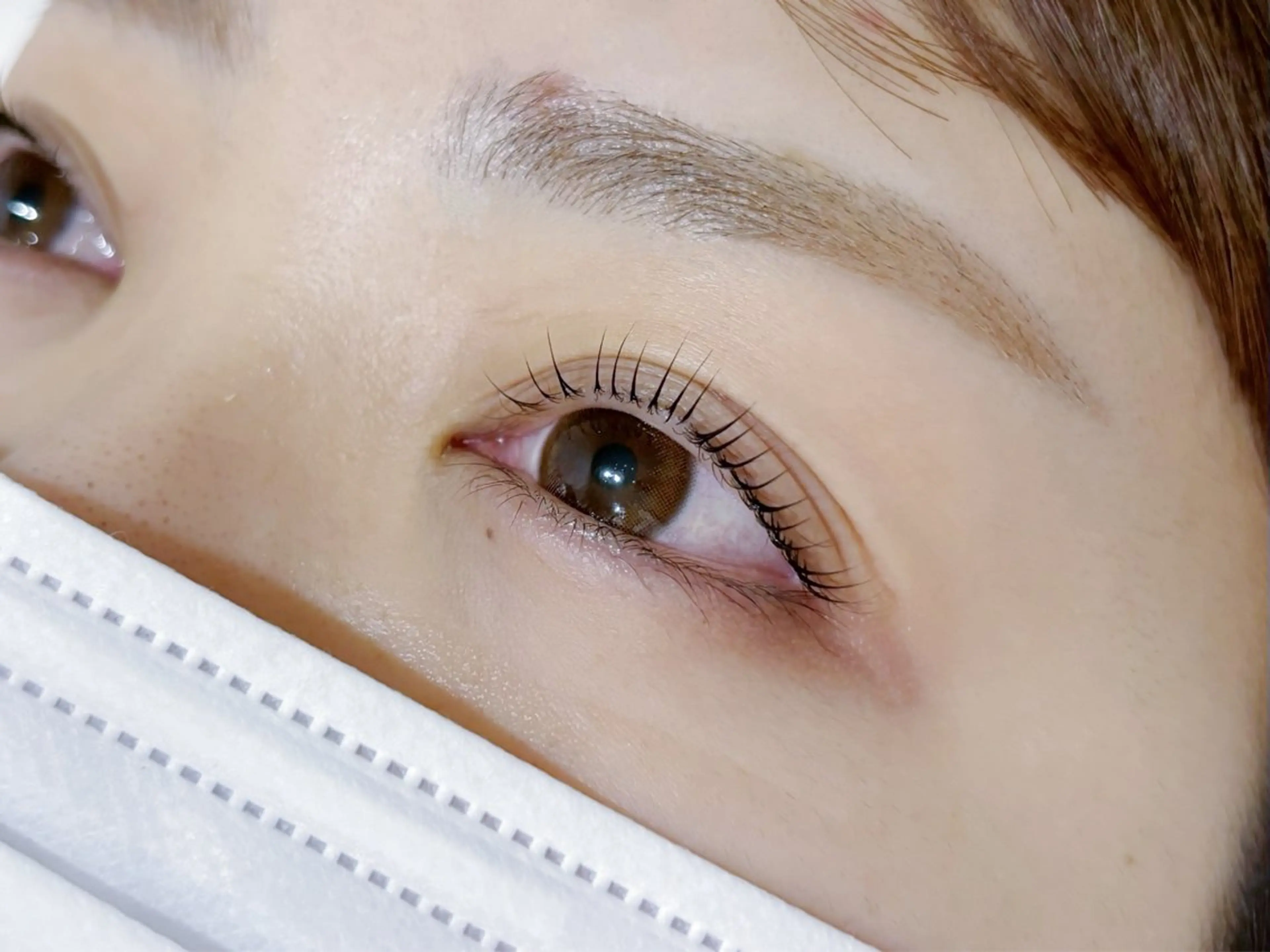 マツエク・マツパ 束感まつ毛 韓国風マツエク Nail&Eyelash Rea所属・Rea🌈Coco 韓国風まつげパーマの眉毛・アイブロウイメージ