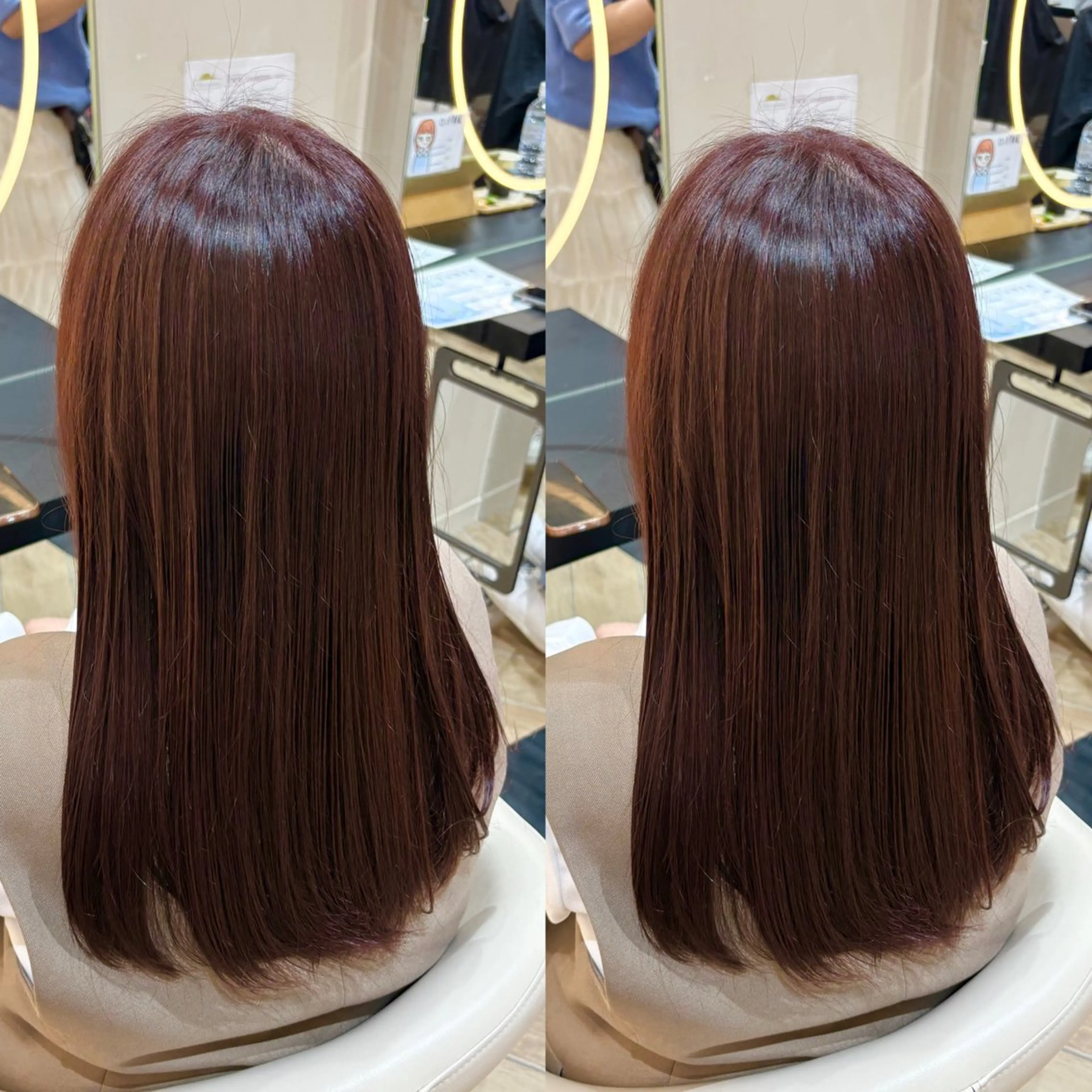 セミロング ヘアカラー トリートメント ヘアセット 🎀推し活カラー/ ピンクカラー/のののヘアスタイル
